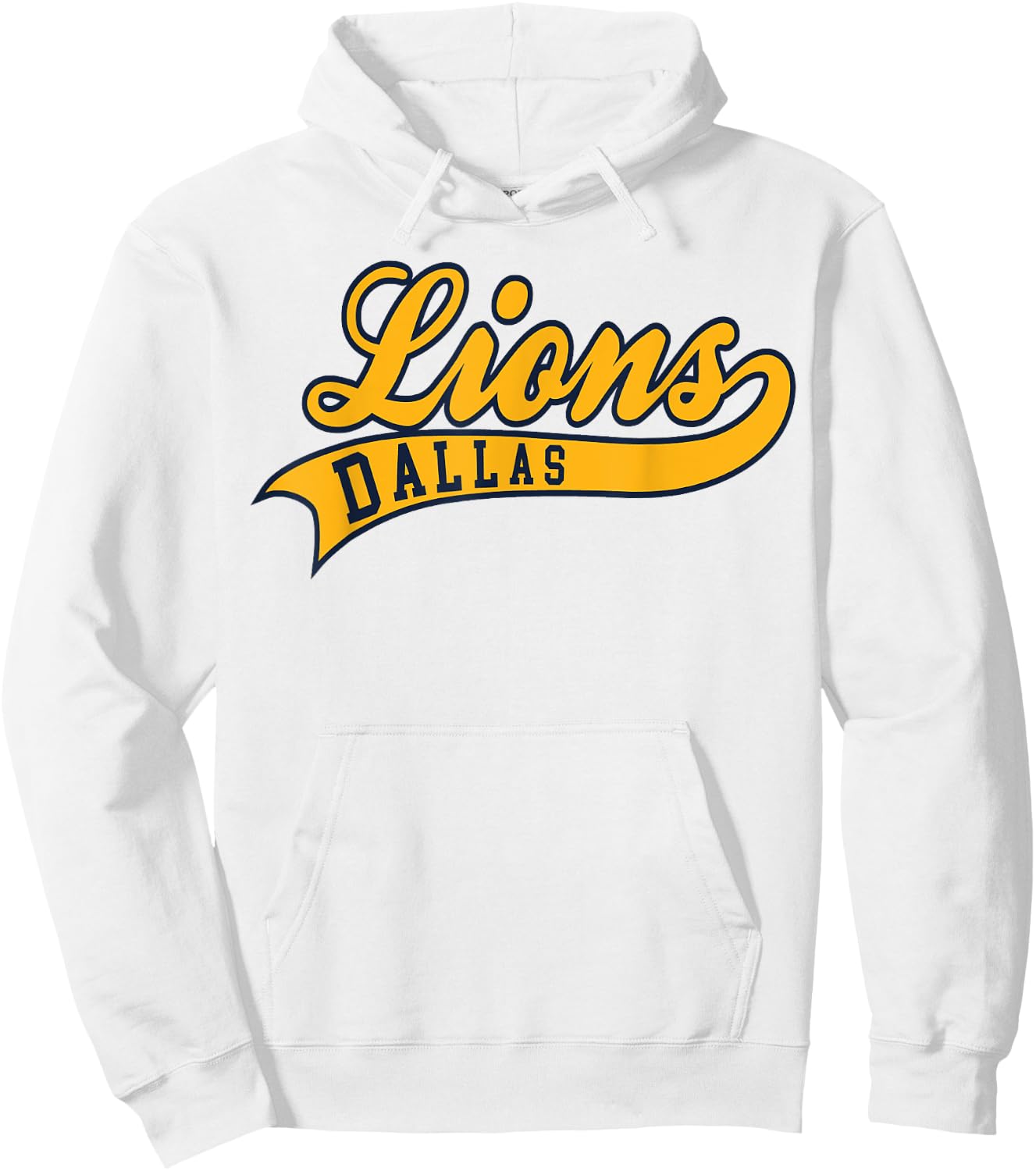 Dallas Lions Baseball Hoodie - Hoodie | White