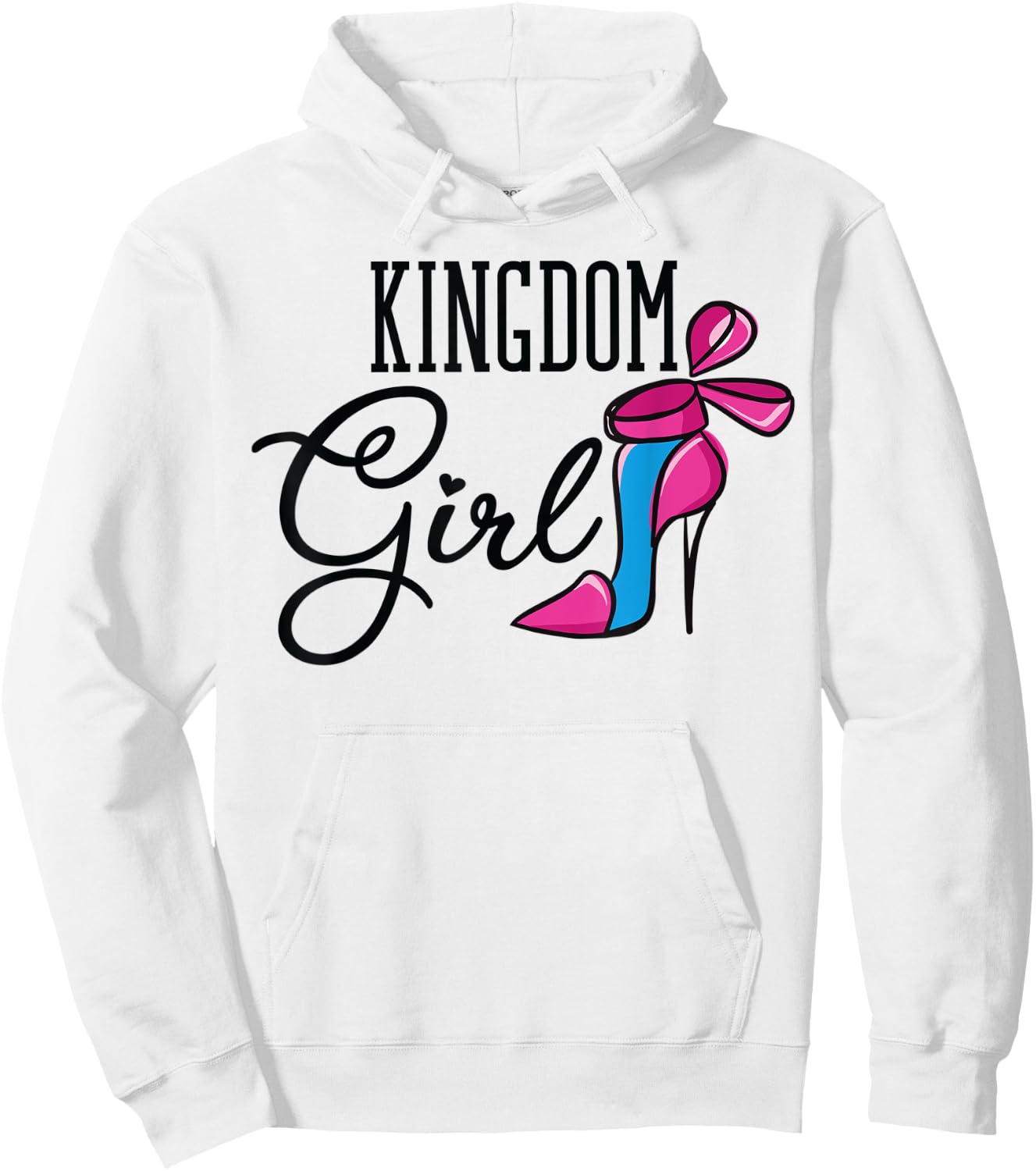 Kingdom Girl with High Heels Hoodie - Hoodie | White