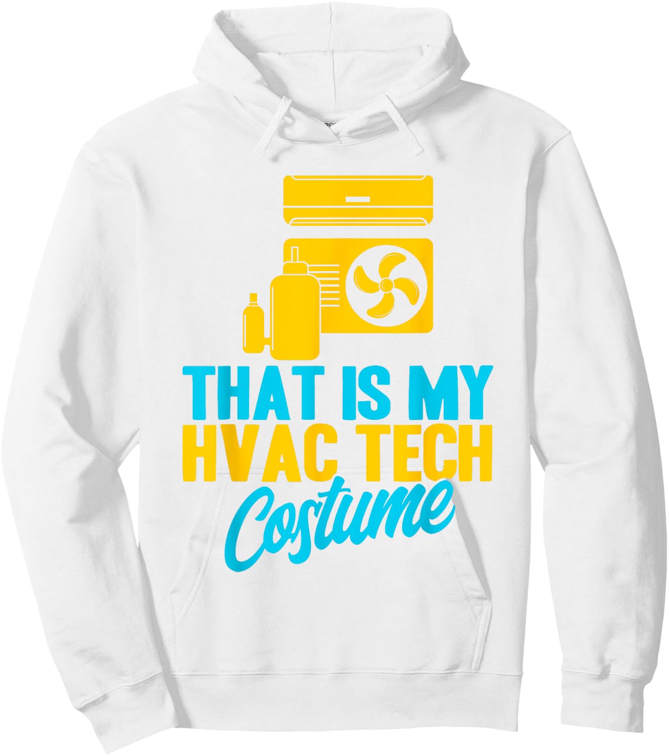 HVAC Technician Vintage HVAC Tech My HVAC Tech Costume Hoodie - Hoodie | White