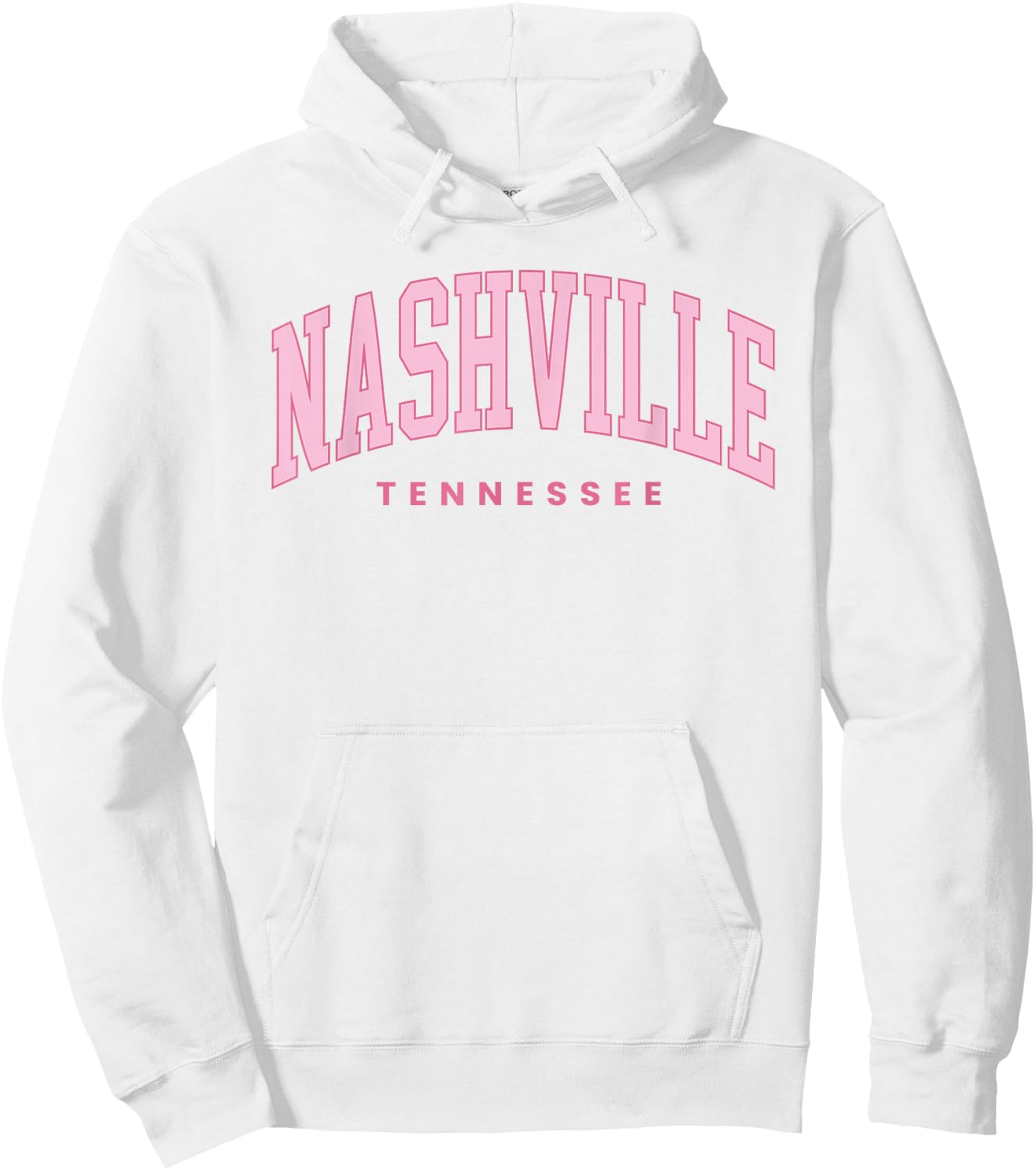 Retro Nashville Tennessee Vintage Preppy Throwback Girls Kid Hoodie - Hoodie | White