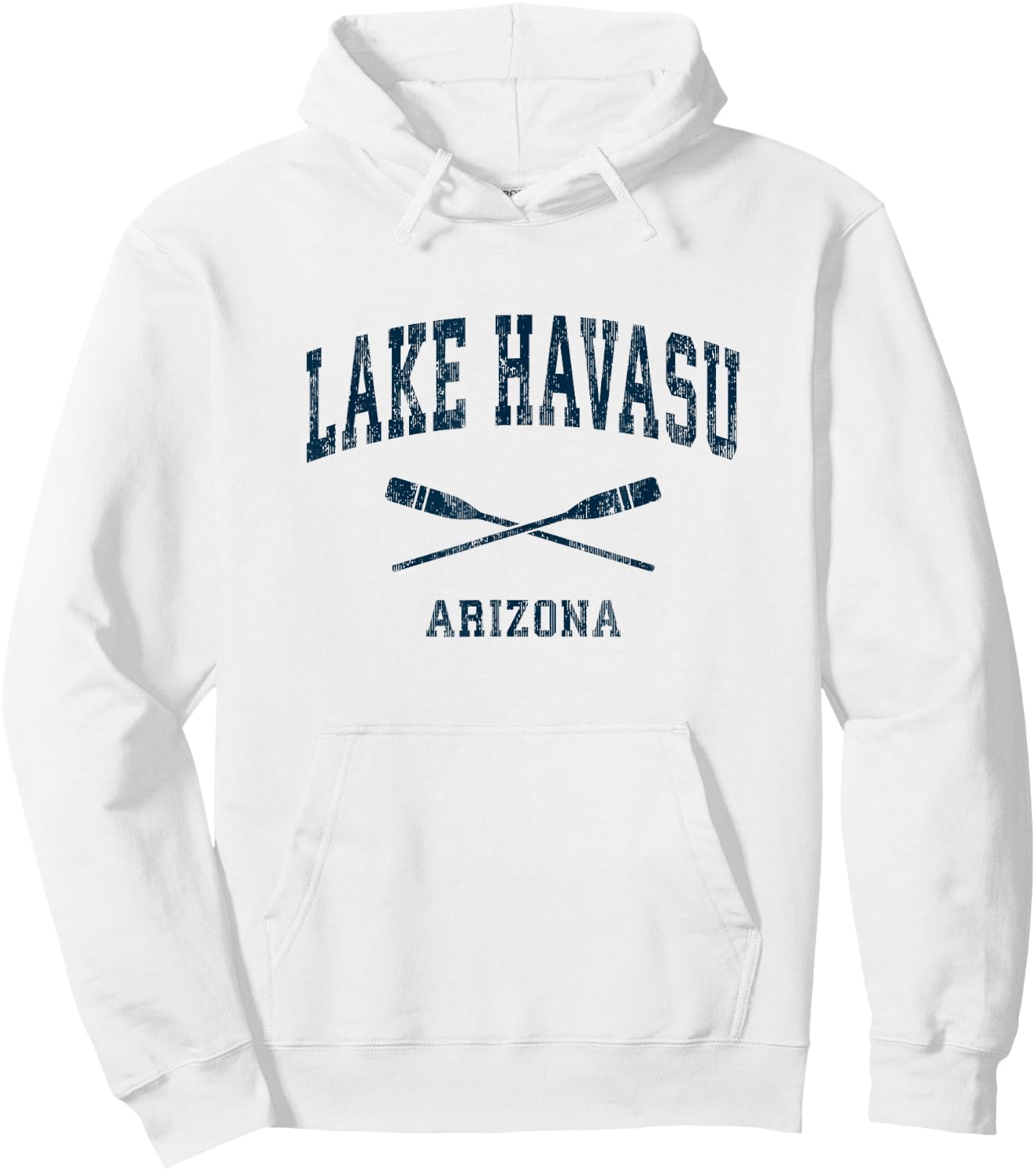 Lake Havasu Arizona Vintage Nautical Paddles Sports Oars Hoodie - Hoodie | White