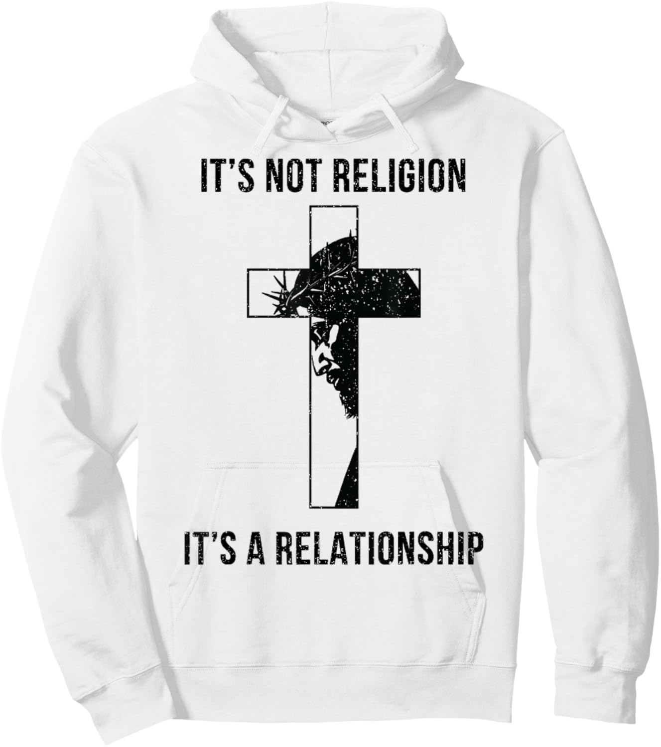 It's Not A Religion It's A Relationship Christian Hoodie - Hoodie | White