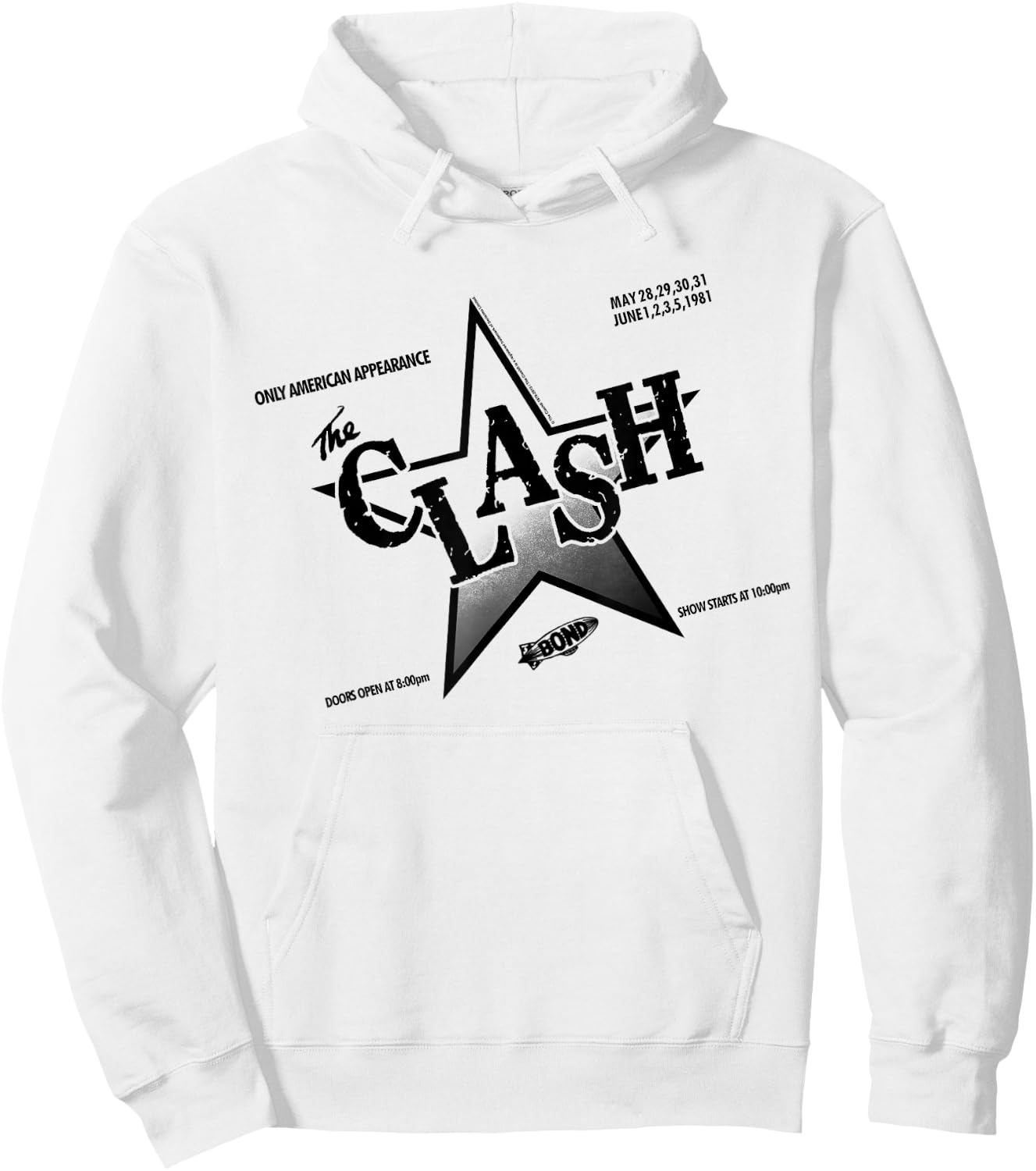 The Clash - Flyer '81 Hoodie - Hoodie | White