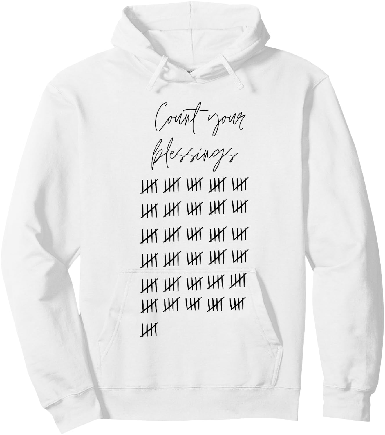 Count your blessings Hoodie - Hoodie | White