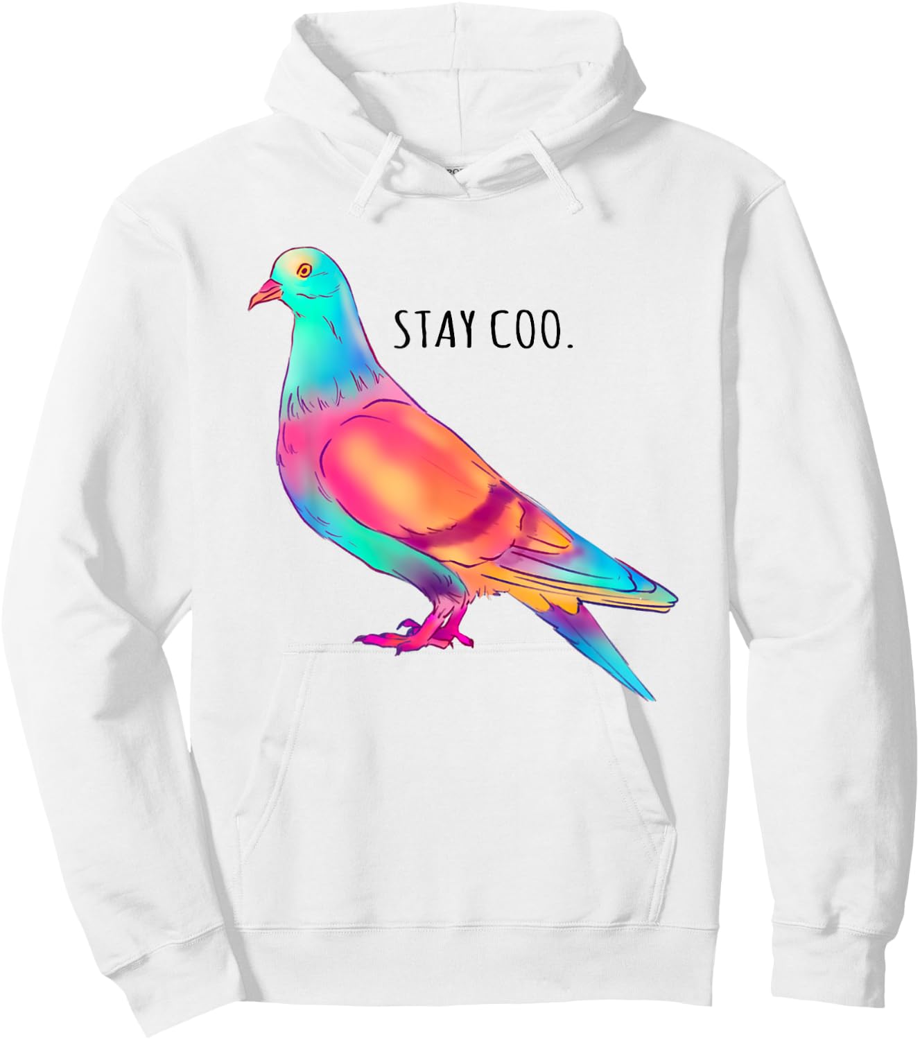 Stay Coo Pigeon Cool Bird Lovers Funny Bird Meme Saying Hoodie - Hoodie | White