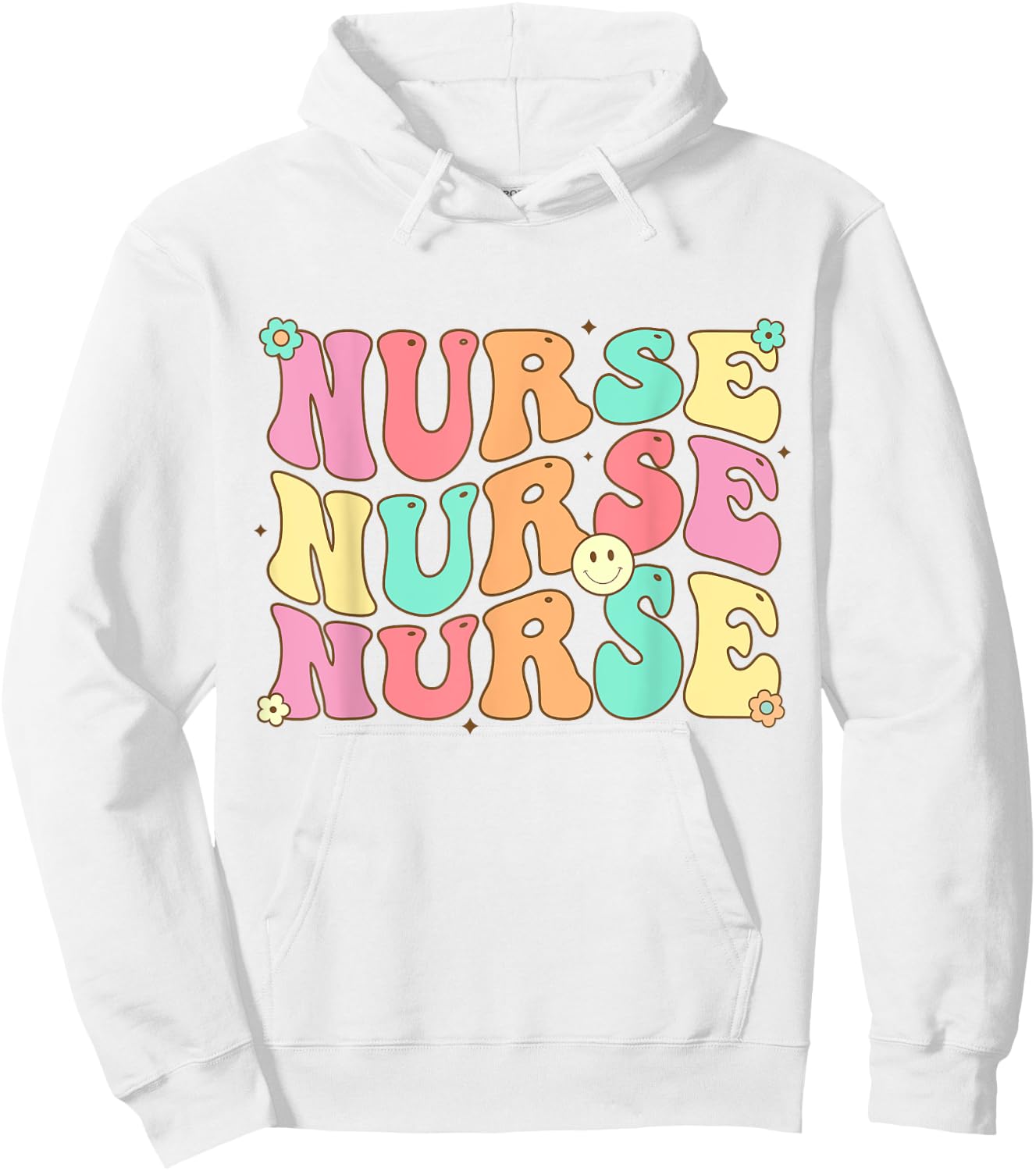 Groovy Nurse Shirt Women Future Nurse Appreciation Nursing Hoodie - Hoodie | White