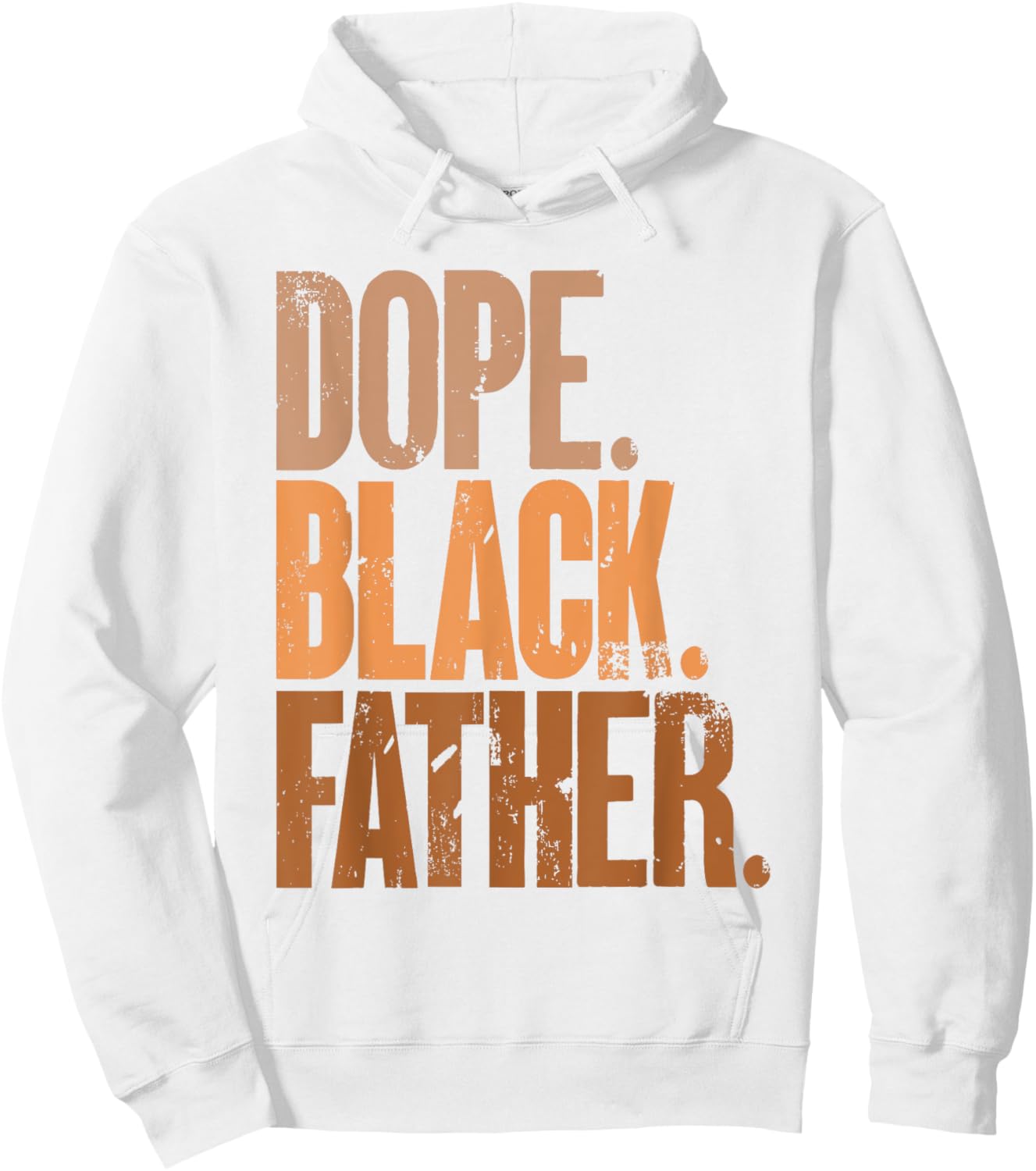 Black Dad Dope Black Father Fathers Day Hoodie - Hoodie | White