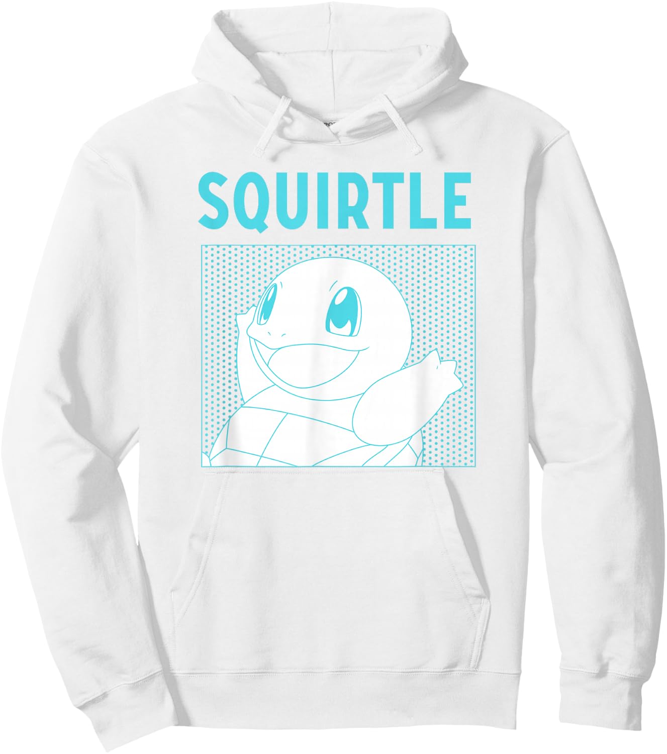 Pokémon Squirtle Adorable Comic Box Panel Portrait Hoodie - Hoodie | White