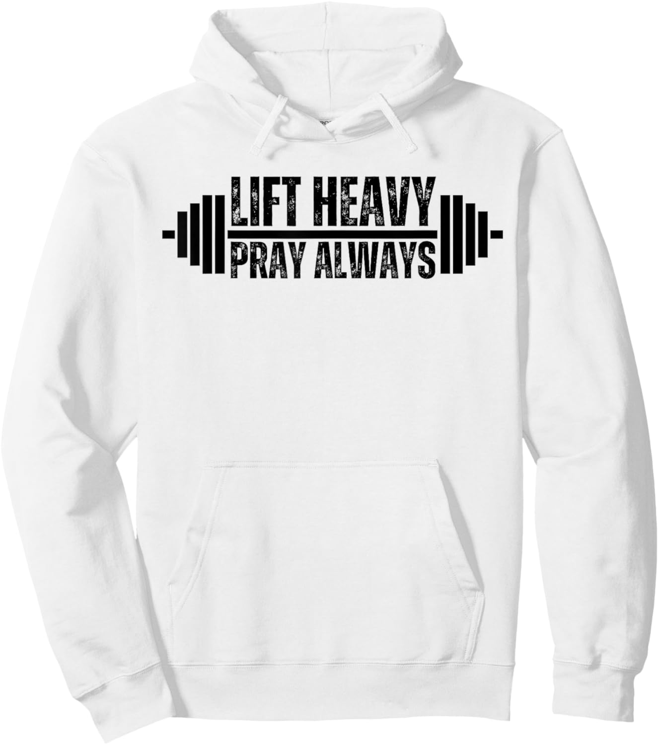 Christian Weight Lifting Lift Heavy Pray Always Faith Gym Hoodie - Hoodie | White
