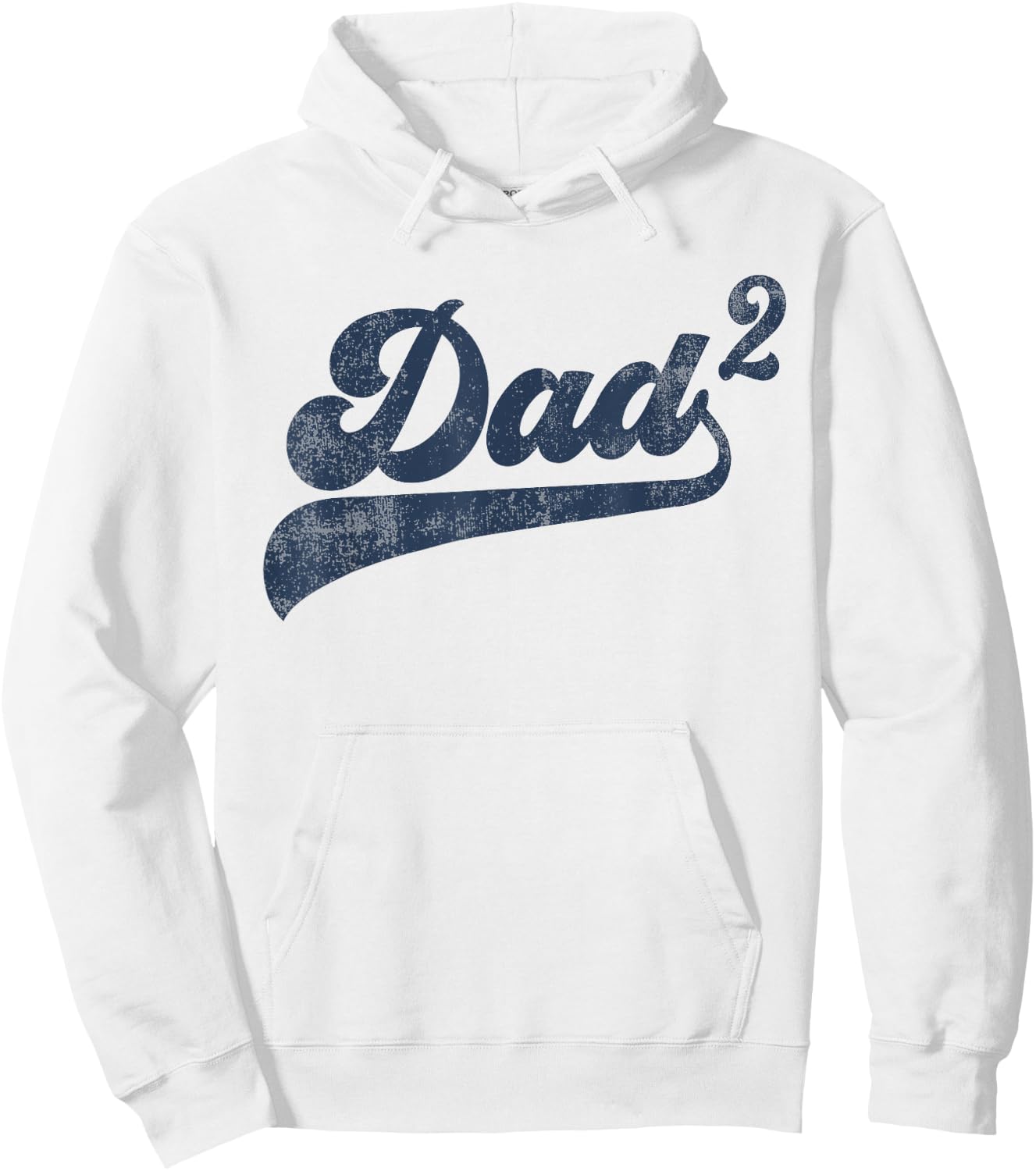Dad2 Dad Squared Gifts Father Of Two Daddy 2 Second Time Dad Hoodie - Hoodie | White