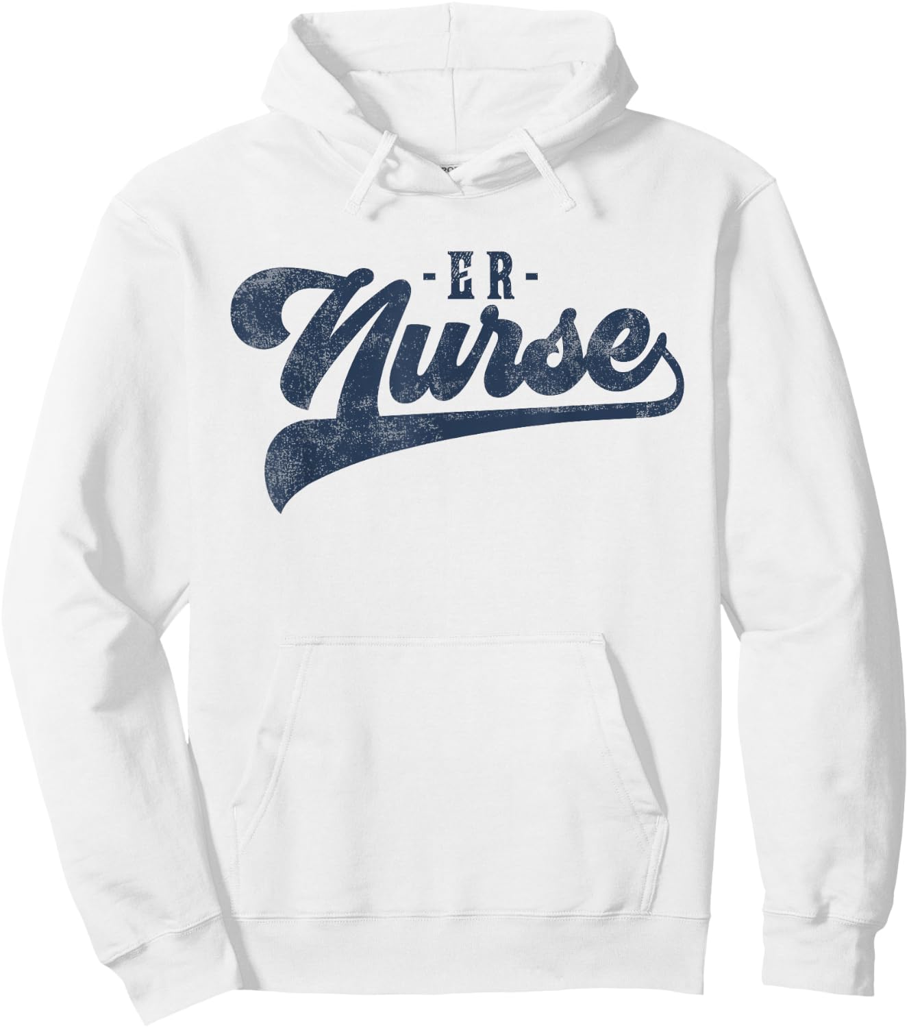 ER Nurse Cute Vintage Graphic Emergency Room Nurse Hoodie - Hoodie | White