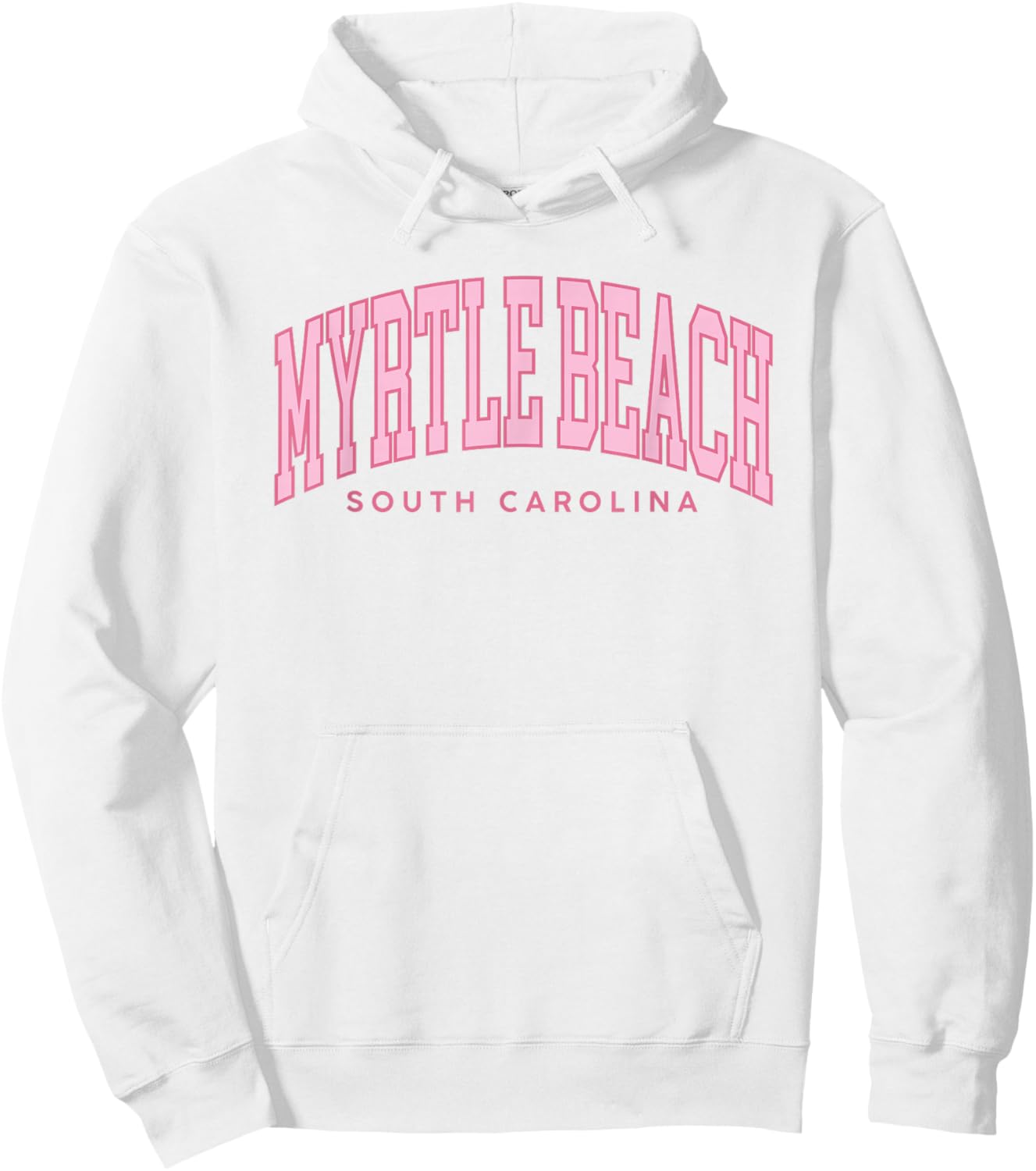 Retro Myrtle Beach South Carolina Beach Girls Summer Hoodie - Hoodie | White