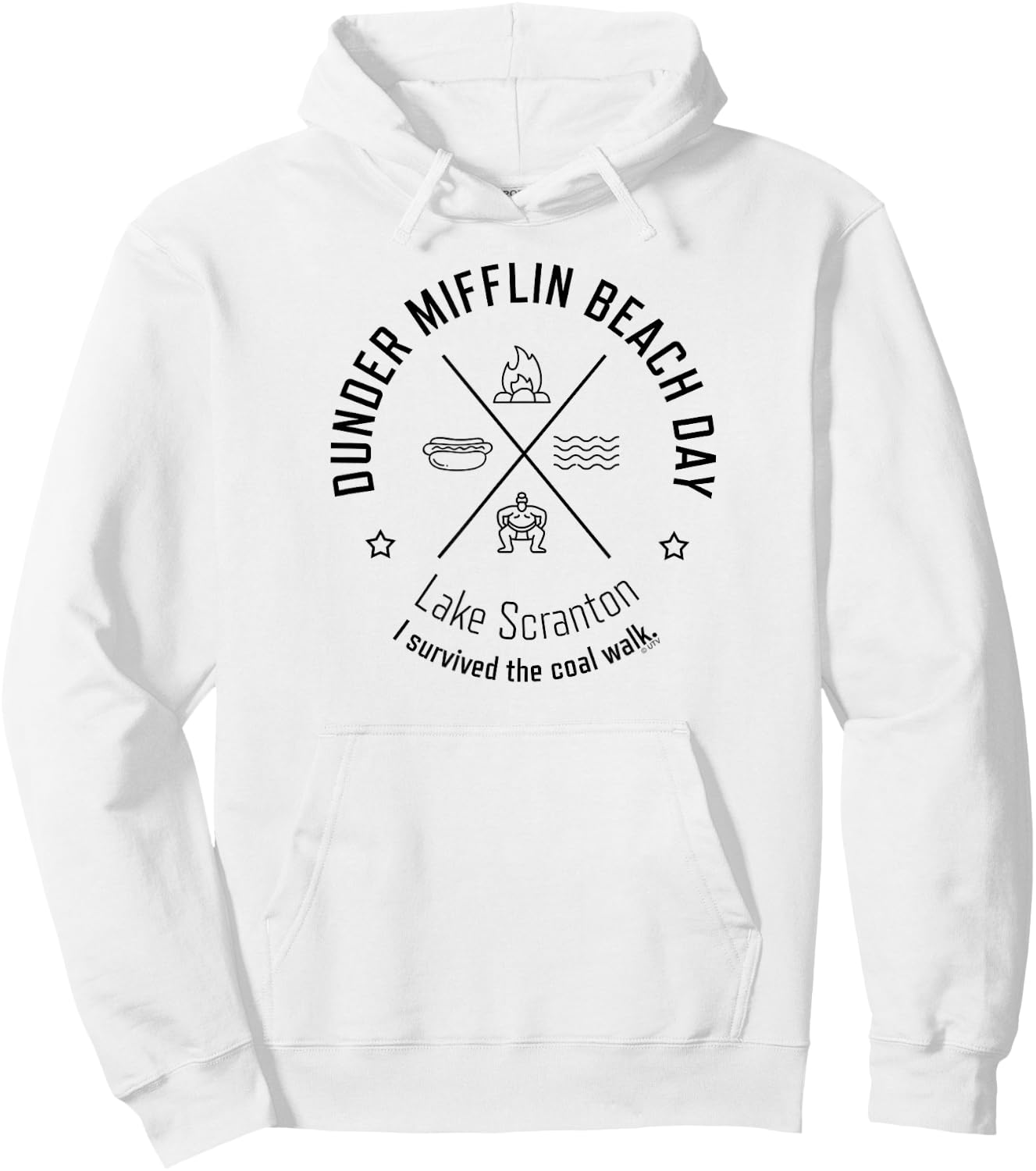 The Office Dunder Mifflin Beach Day Hoodie - Hoodie | White