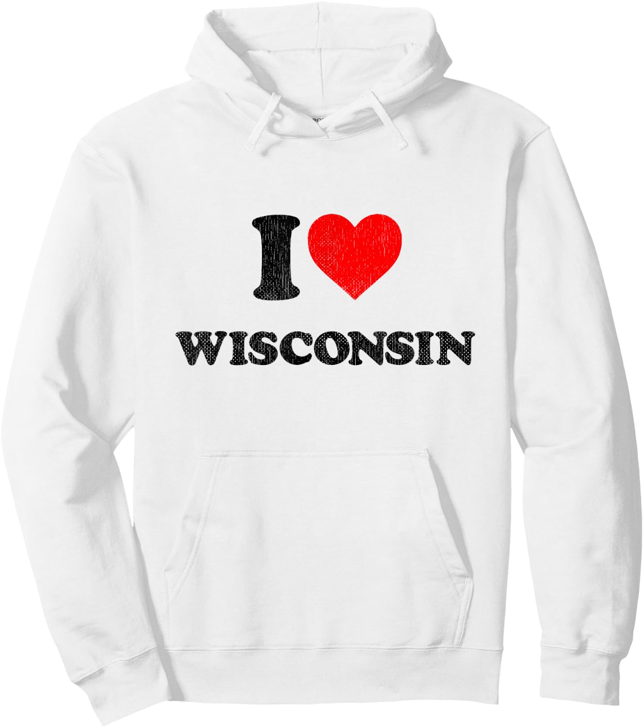 I Heart Wisconsin Souvenir I Love Wisconsin Hoodie - Hoodie | White