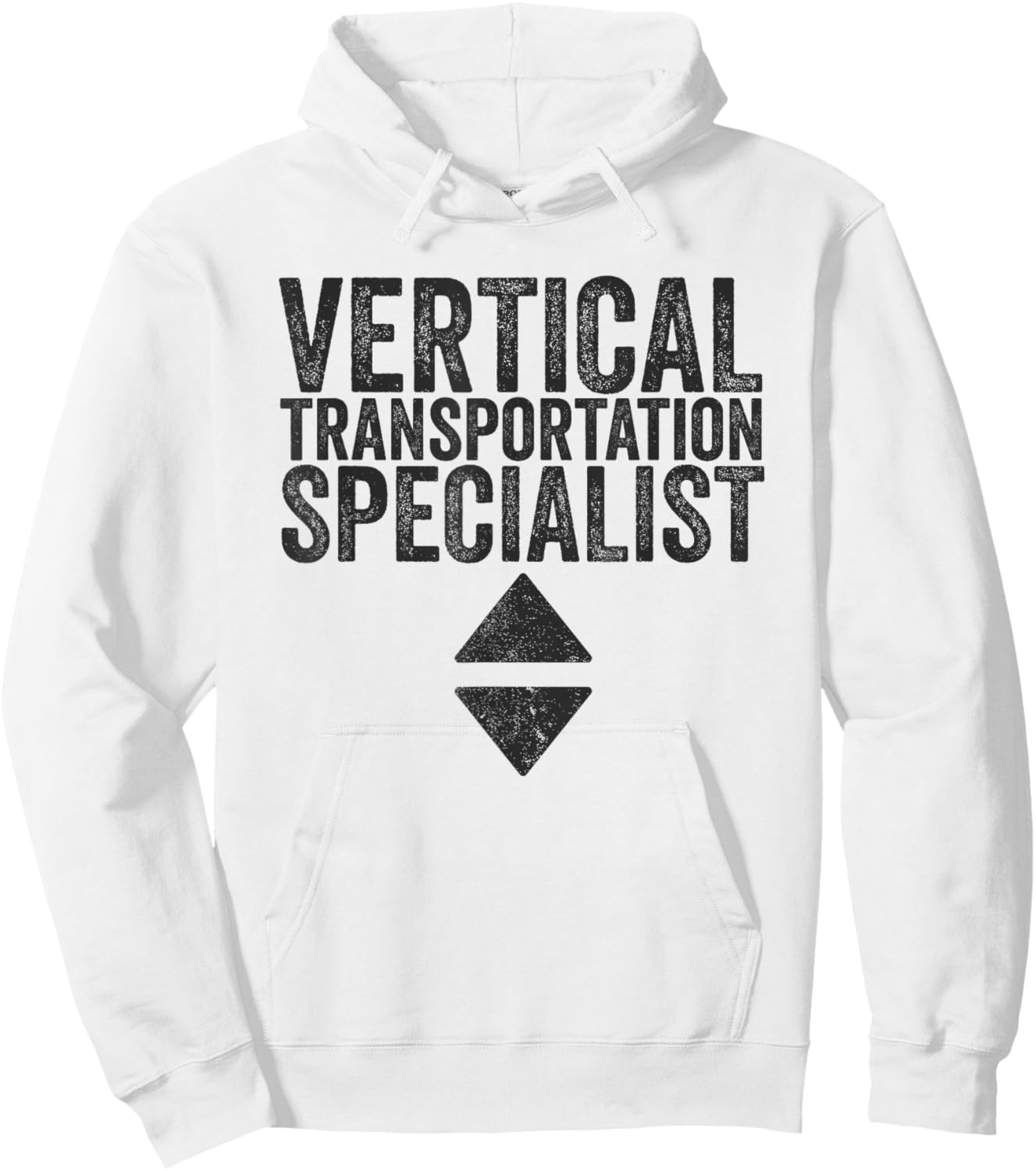 Vertical Transportation Specialist - Elevator Technician Hoodie - Hoodie | White
