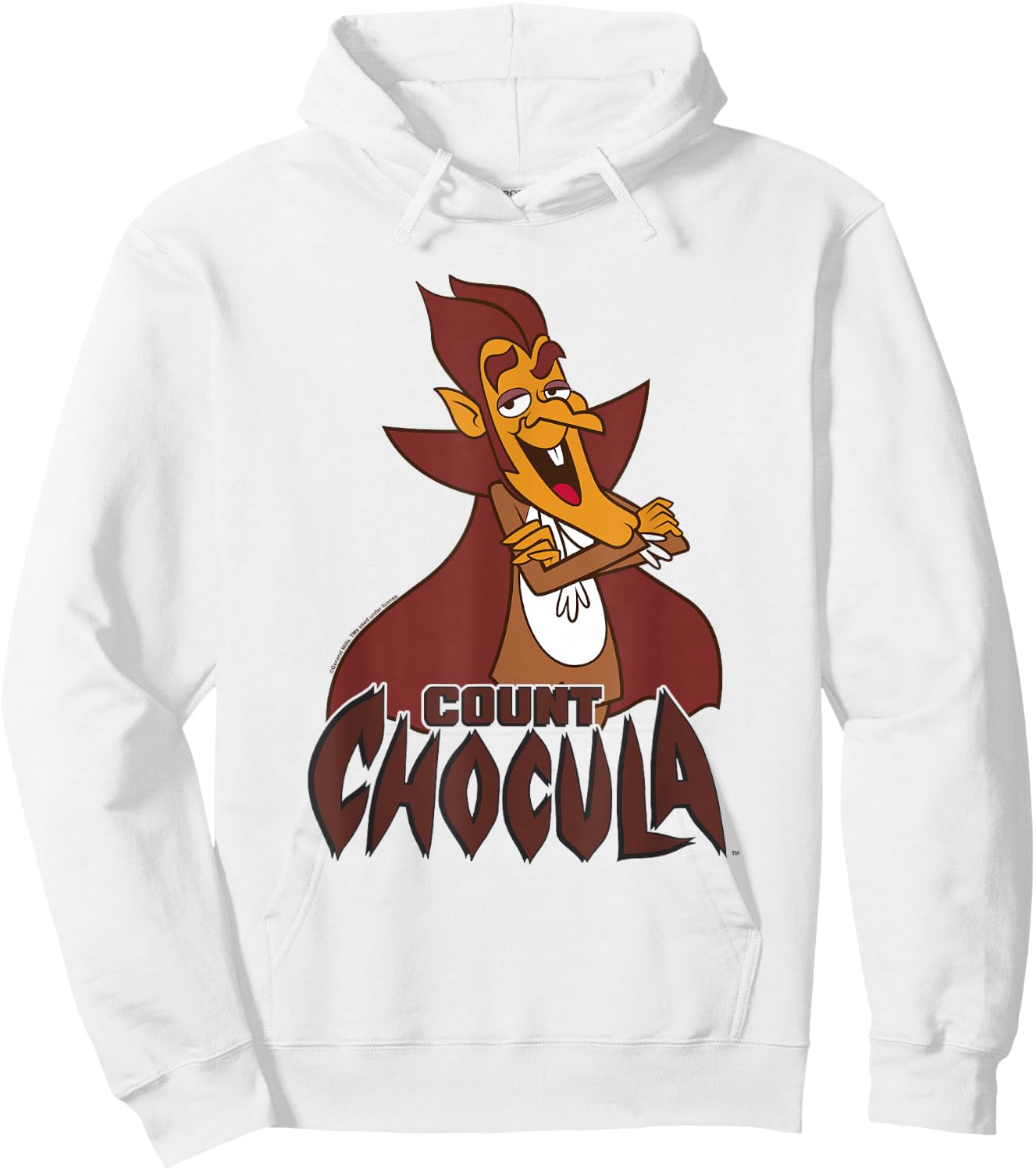 Count Chocula Confident Pose Vintage Big Chest Portrait Hoodie - Hoodie | White