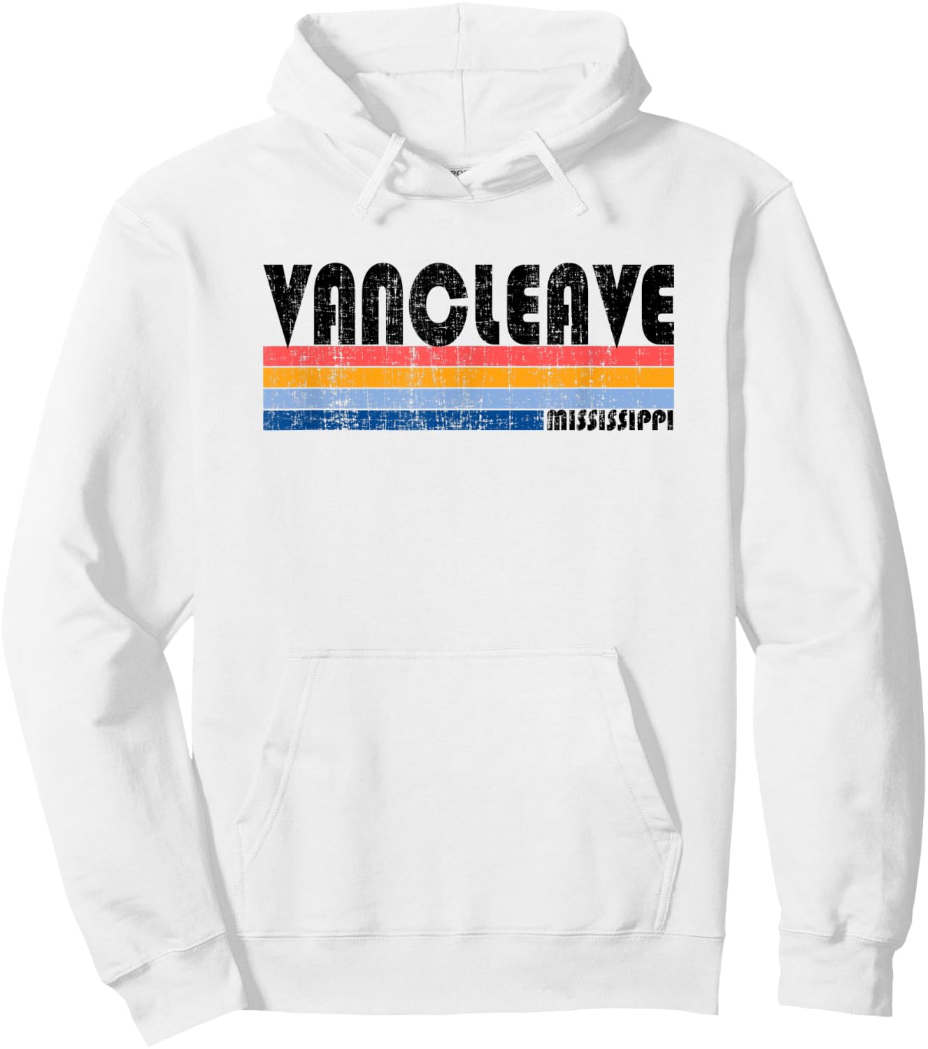Vintage 70s 80s Style Vancleave, MS Hoodie - Hoodie | White