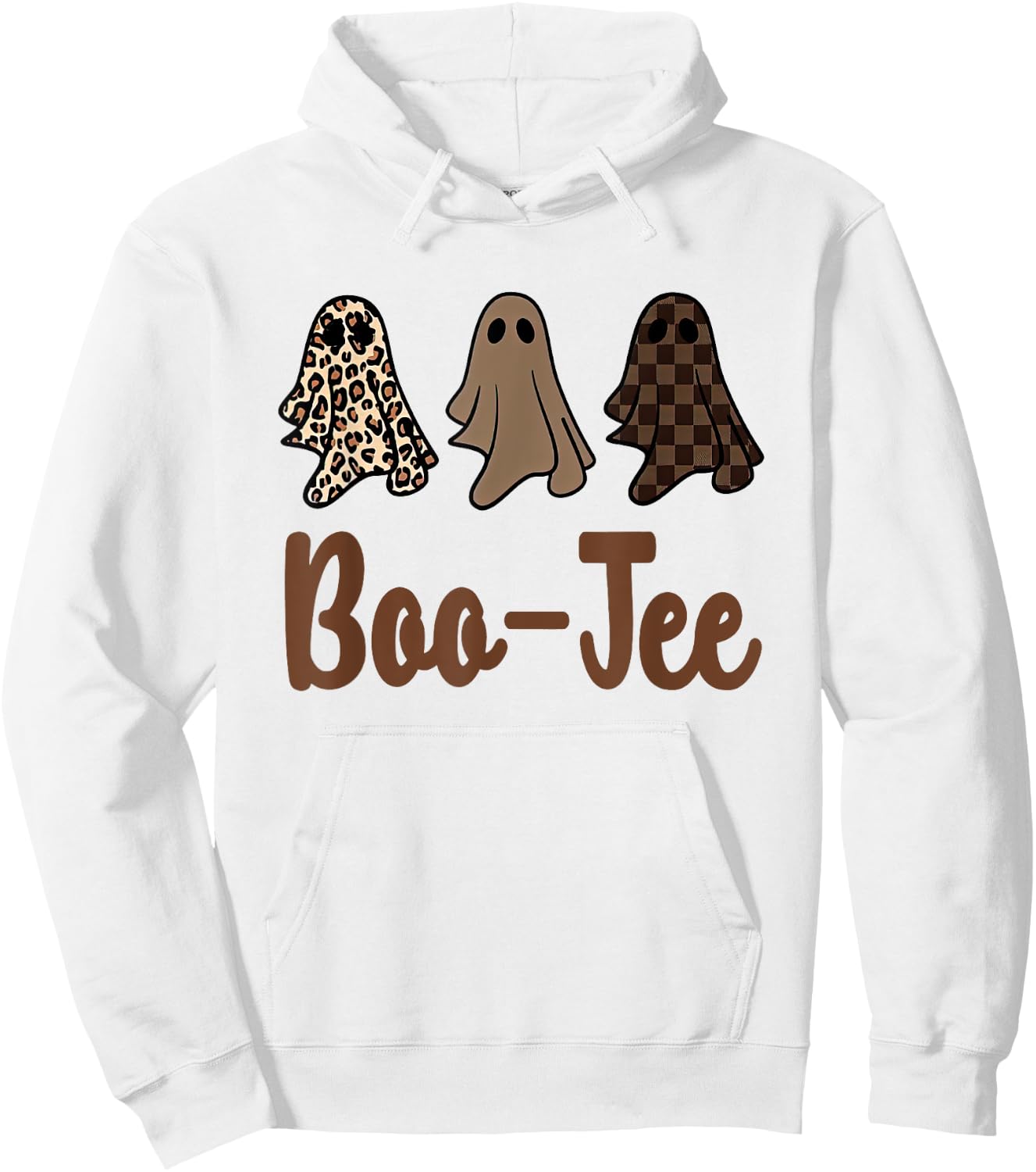 Halloween Ghost Costume Boujee Boo-Jee Spooky Season Vibes Hoodie - Hoodie | White