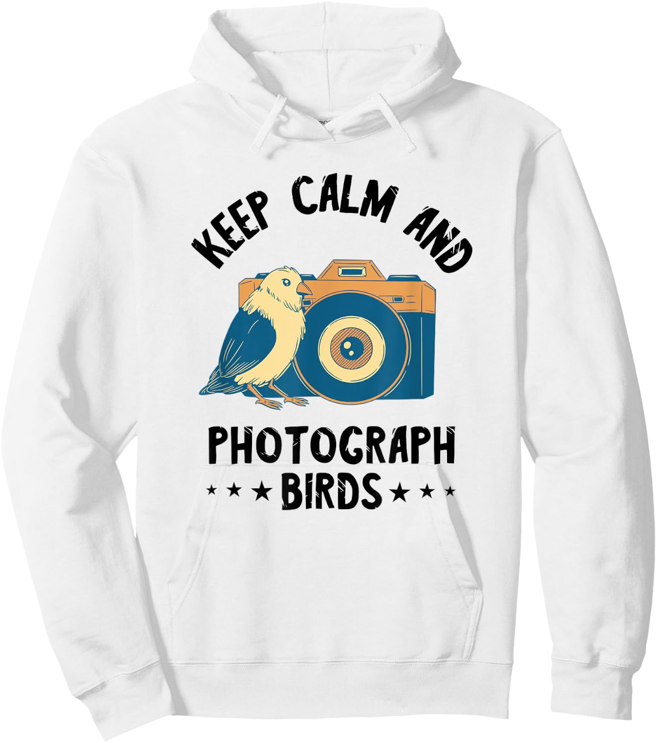 Photographer Keep Calm Birds Photo Photography Camera Hoodie - Hoodie | White
