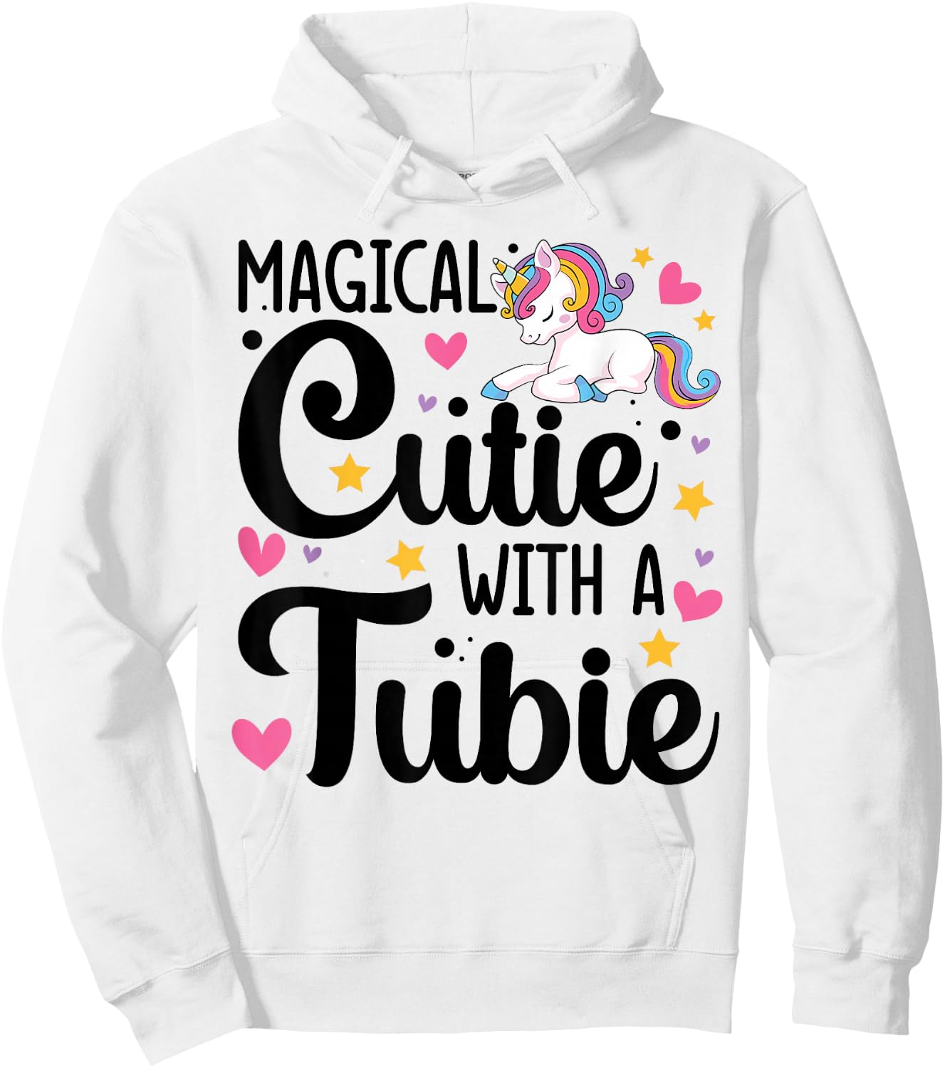 Feeding G Tube Covers for Girls Gtube Accessories for Babies Hoodie - Hoodie | White