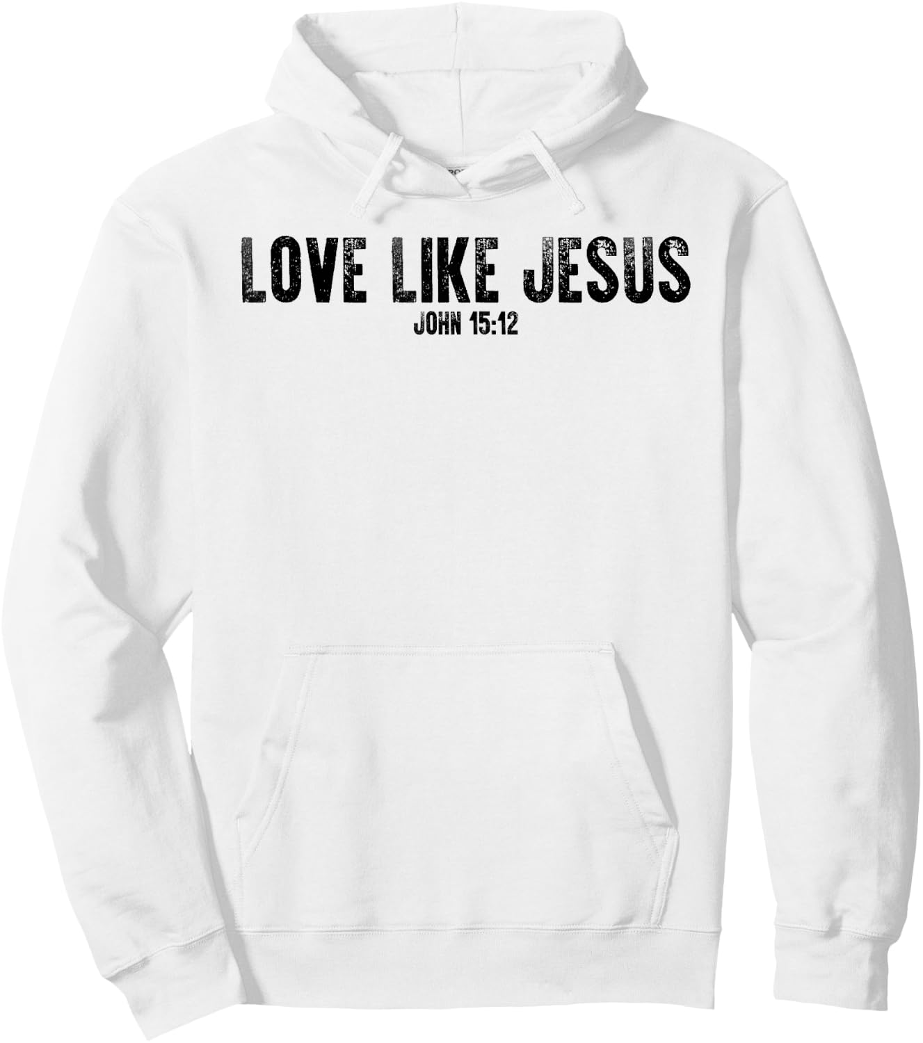 love like Jesus back bible study Christian Hoodie - Hoodie | White