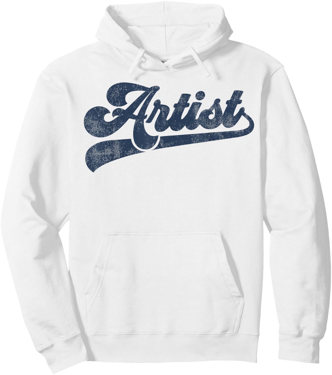 Artist Cute Vintage Graphic Small Hoodie - Hoodie | White