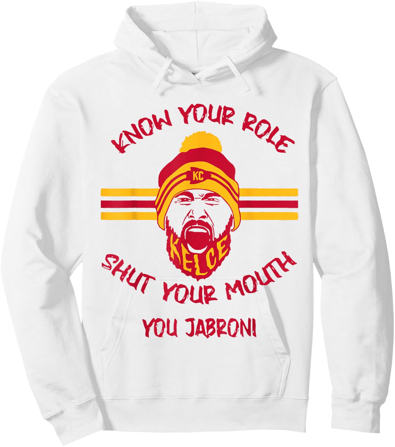 Know Your Role Shut Your Mouth Hoodie - Hoodie | White
