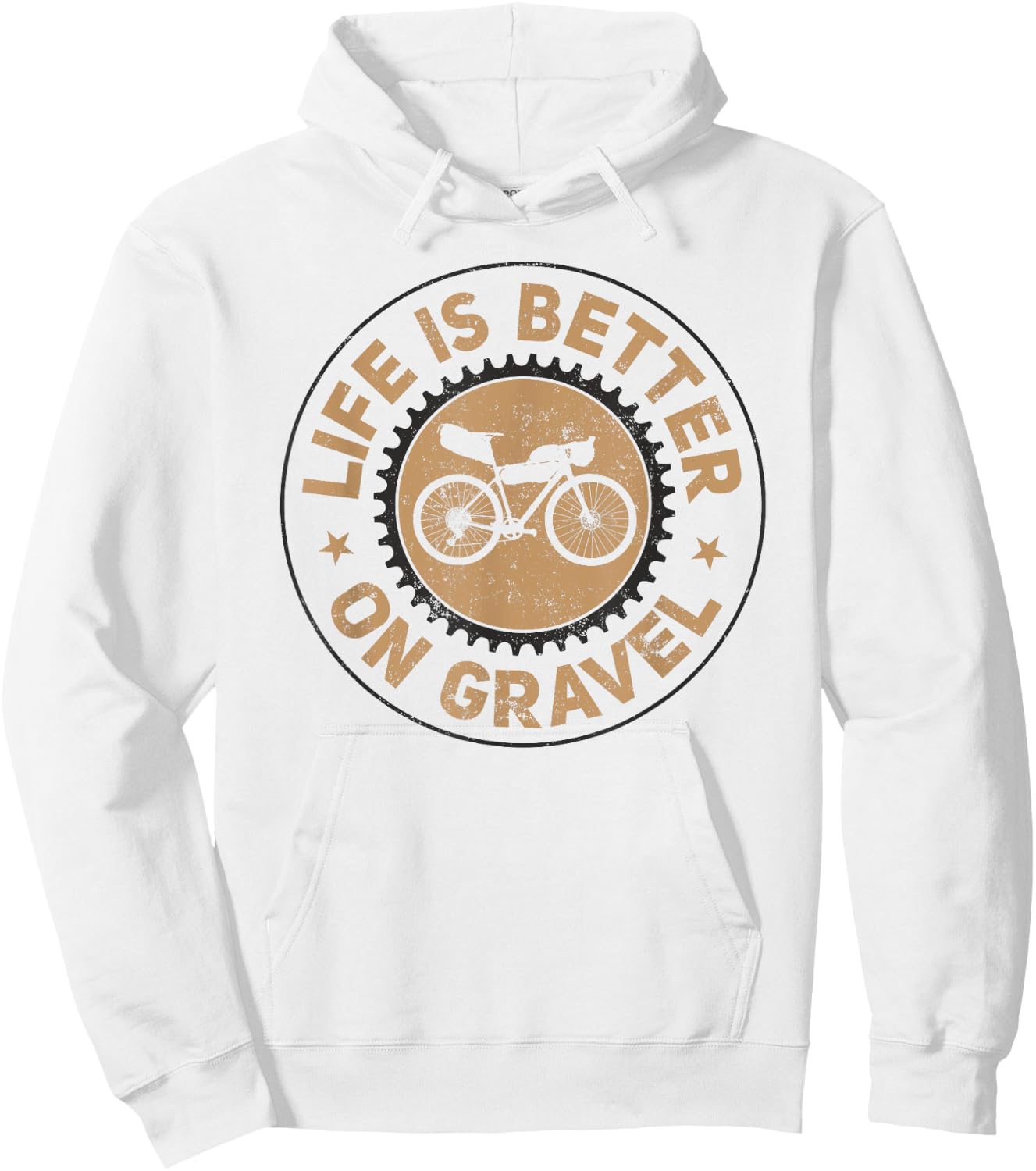 Life Is Better On Gravel - Gravel Bike Hoodie - Hoodie | White
