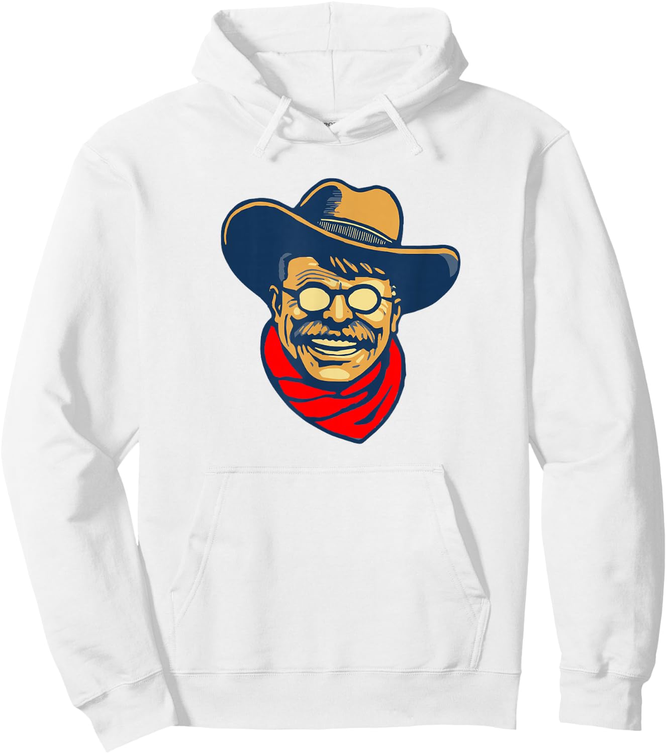 Teddy Roosevelt Rough Rider American National Parks Retro Hoodie - Hoodie | White