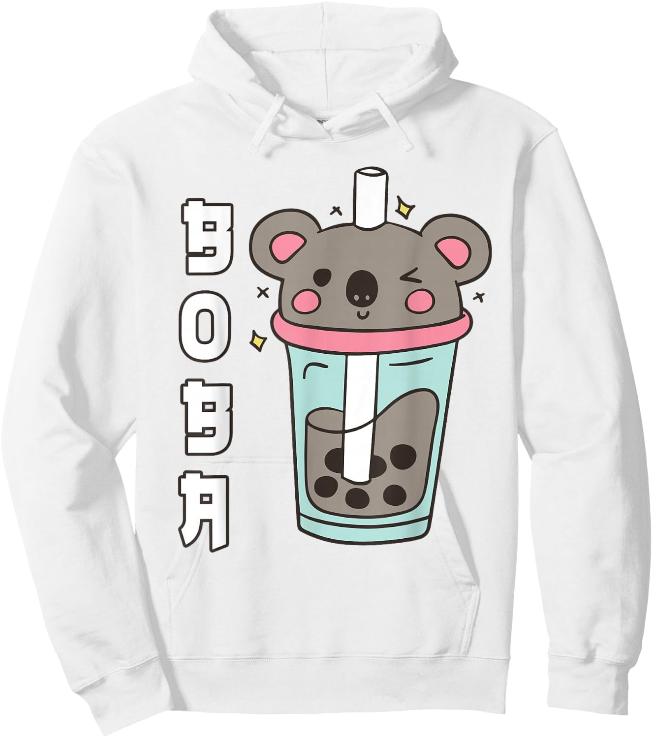 Kawaii Koala Boba Bubble Tea Teen Girl Toddler Cute Anime Hoodie - Hoodie | White