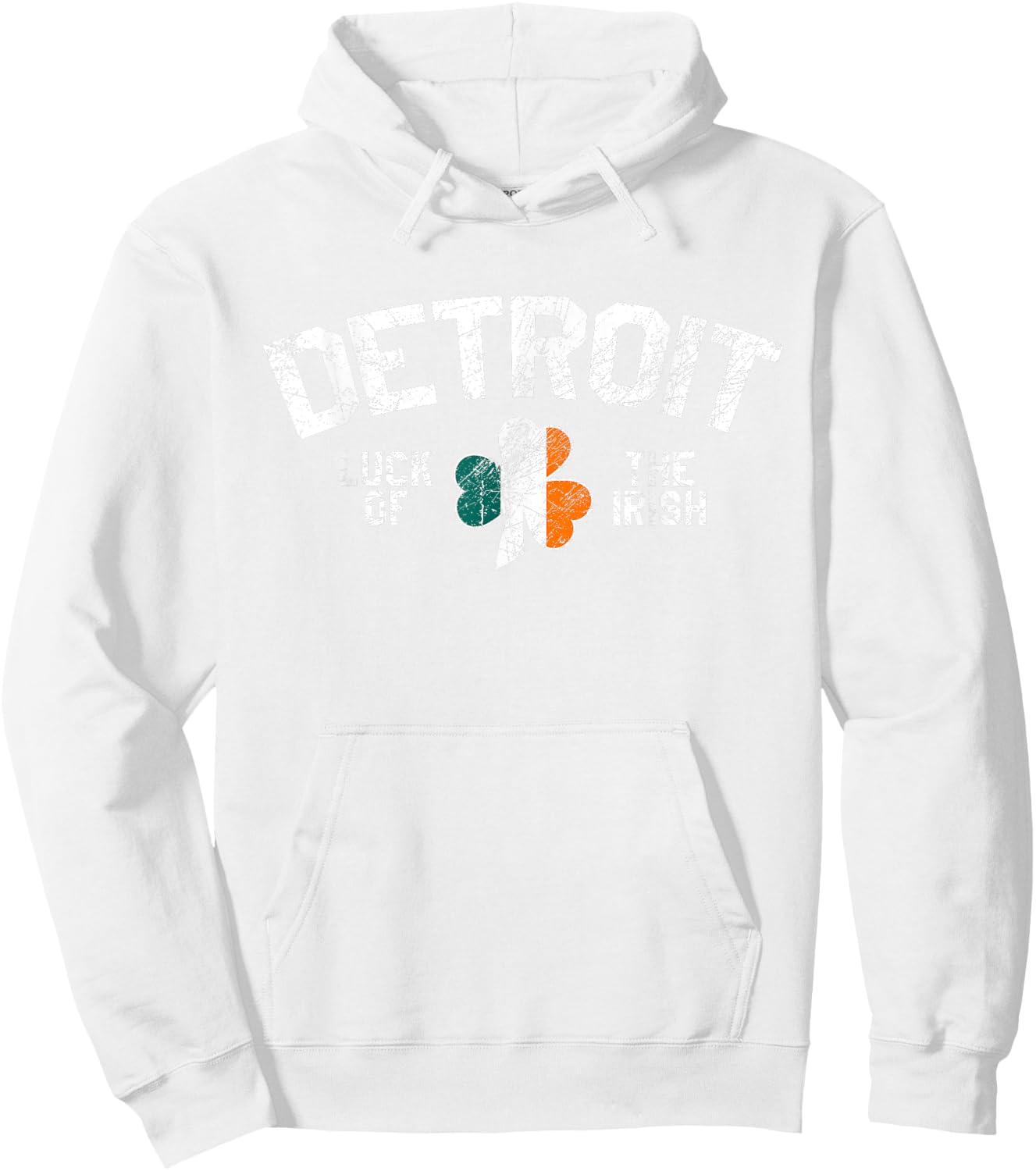 Detroit St. Patrick's Day Luck Of The Irish Michigan Cute Hoodie - Hoodie | White