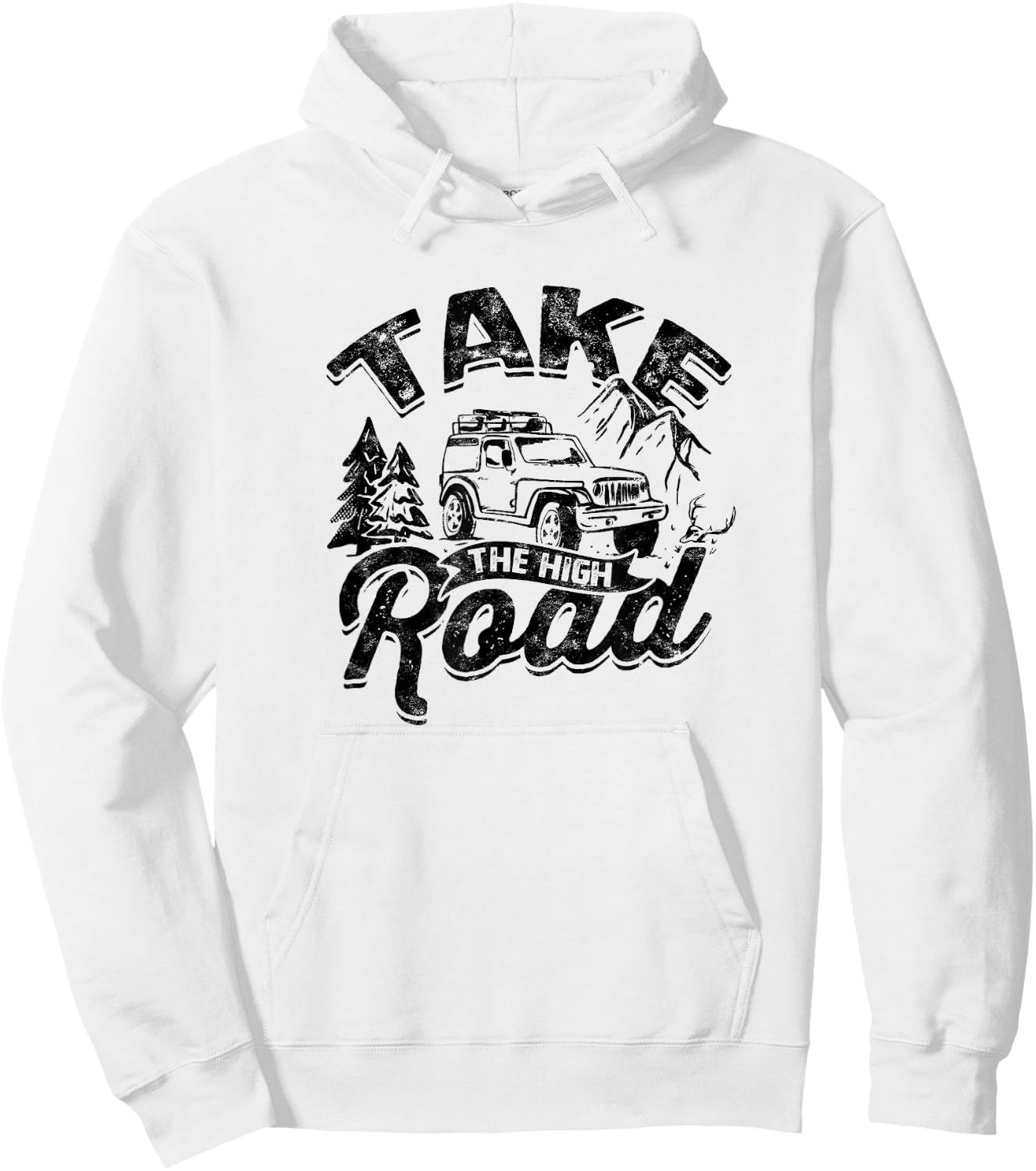 Take the High Road - Mountaineering Hoodie - Hoodie | White