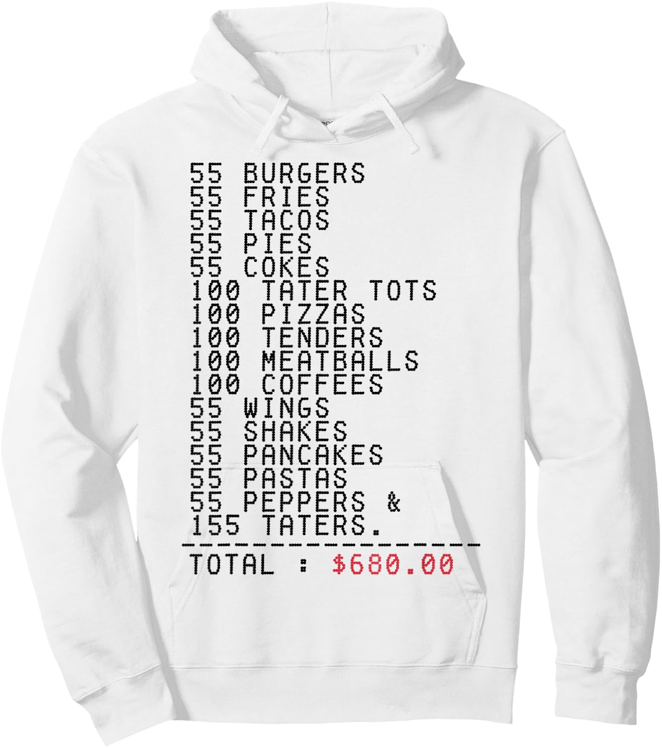 55 Burgers 55 Fries I Think You Should Leave Funny Hoodie - Hoodie | White