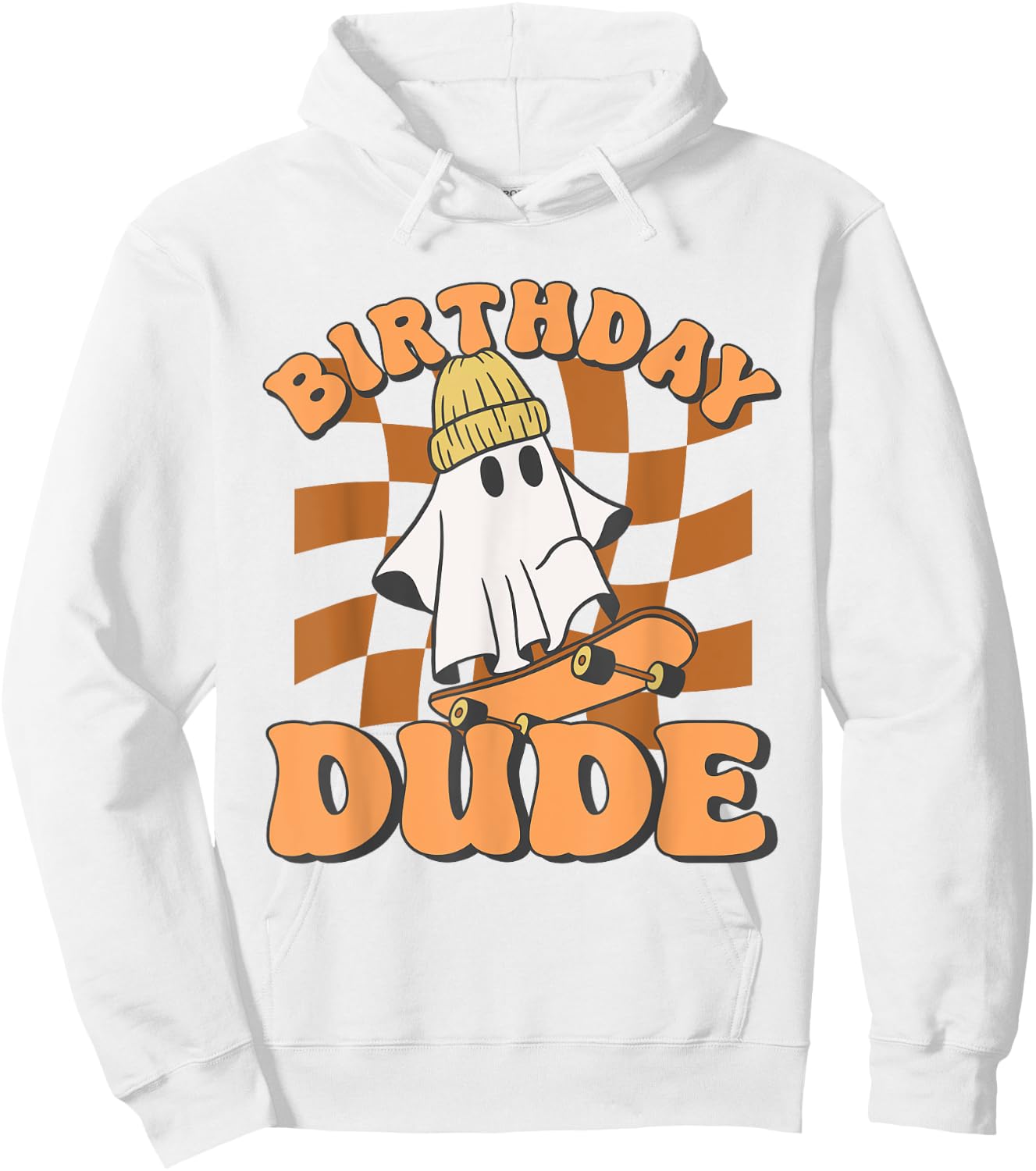 Halloween Ghost October Birthday For Boys Birthday Dude Hoodie - Hoodie | White