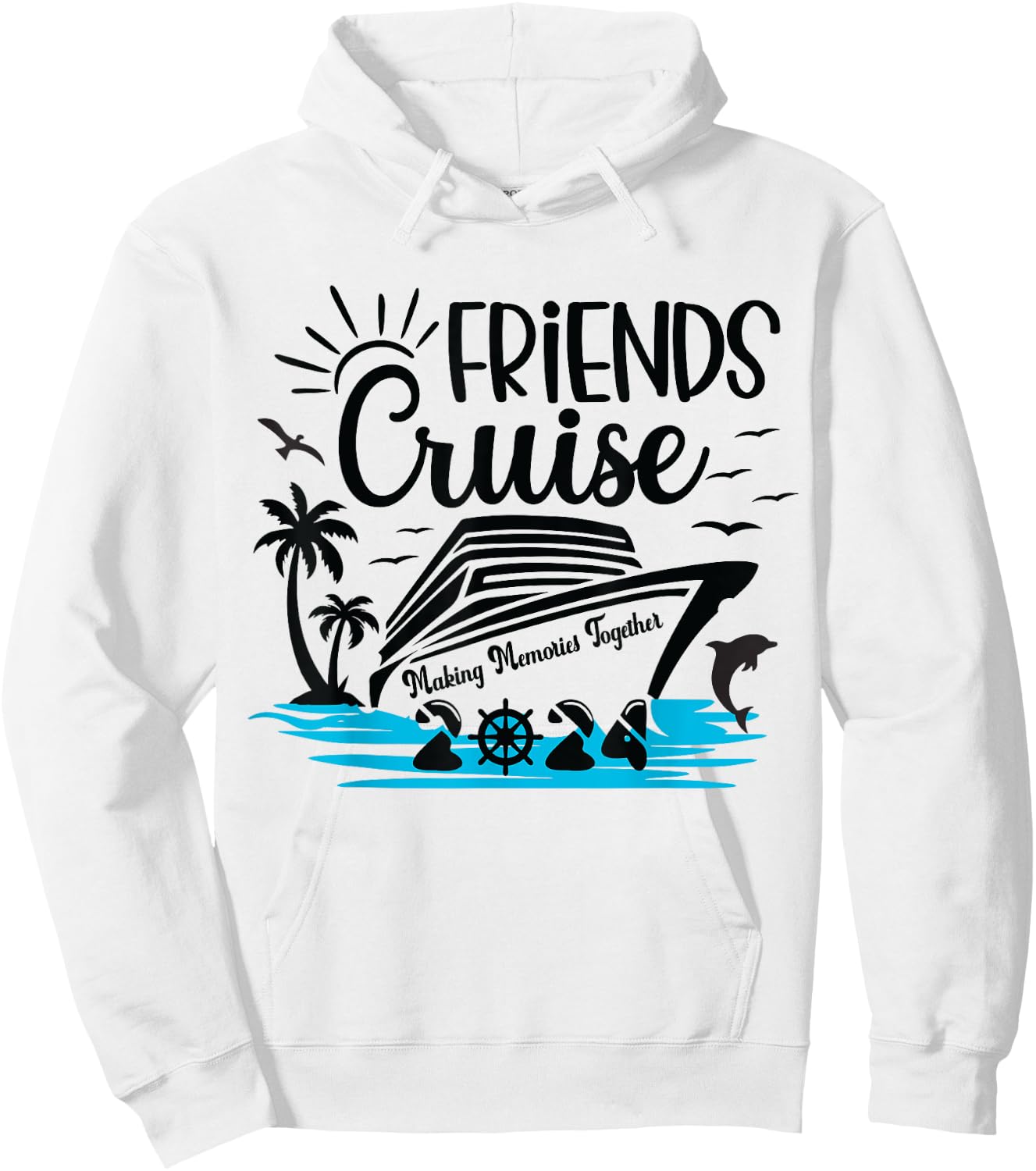 Friends Cruise 2024 Making Memories Together Friend Vacation Hoodie - Hoodie | White