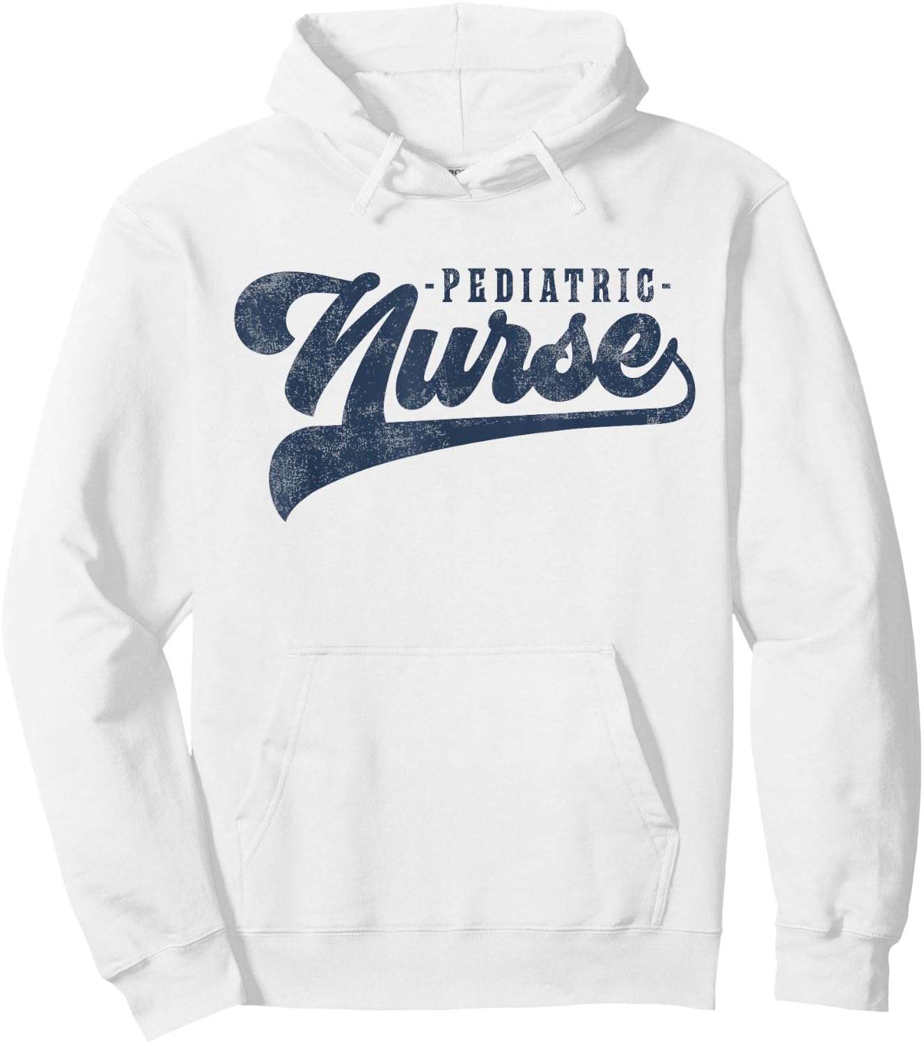 Pediatric Nurse Cute Vintage Graphic Hoodie - Hoodie | White