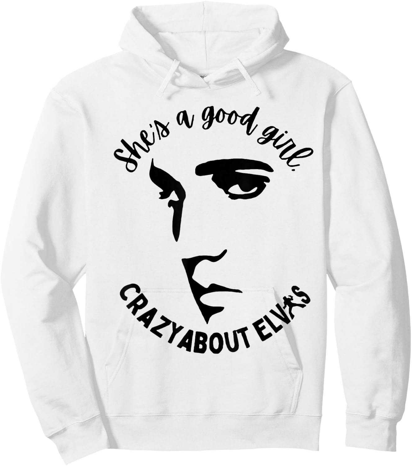 She is A Good Girl Crazy About King of Rock Roll Hoodie - Hoodie | White