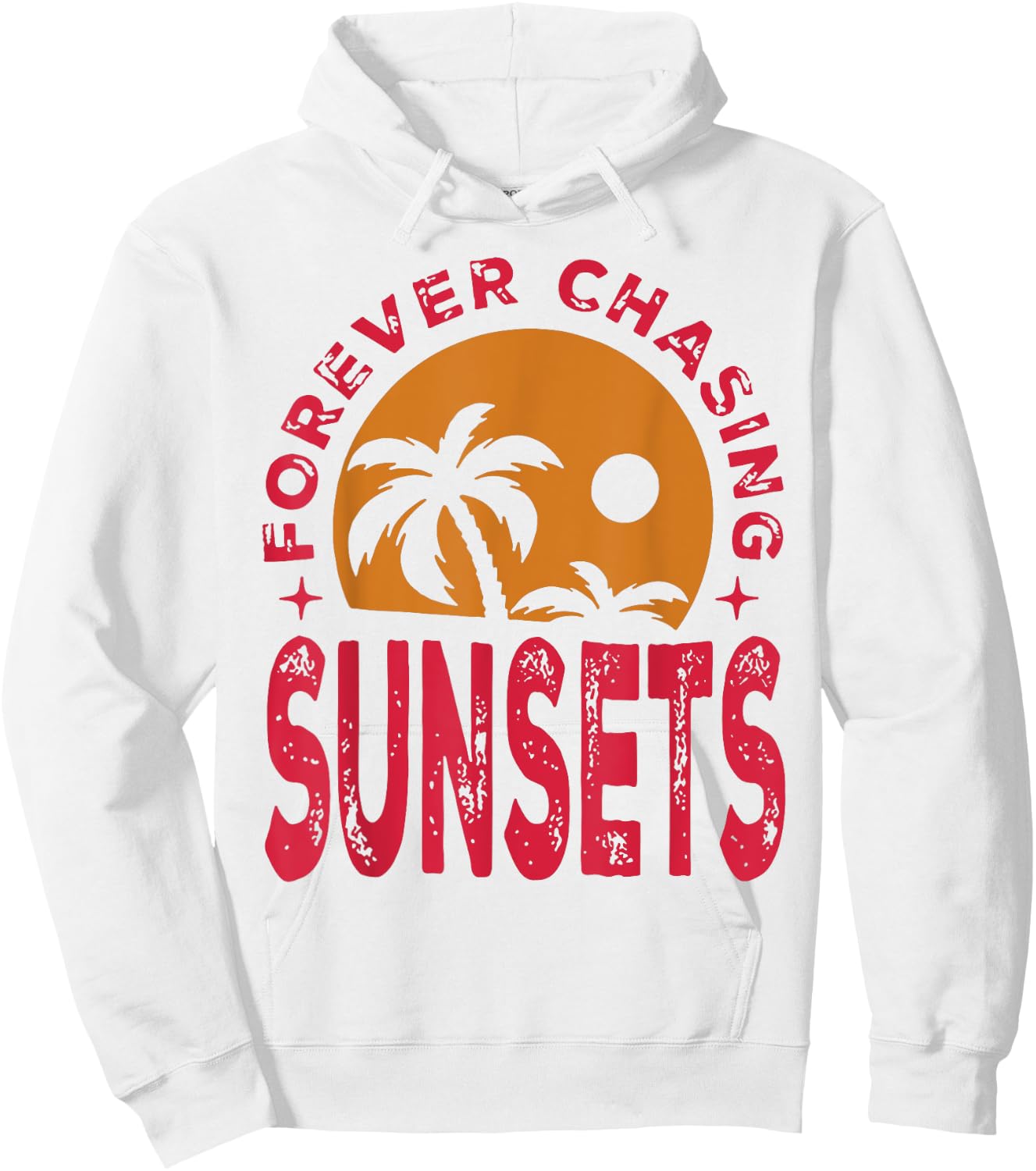 Forever Chasing Sunsets Hoodie - Hoodie | White