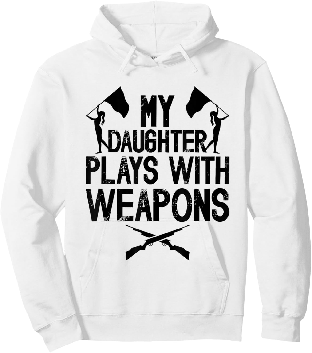 Funny Color Guard Dad Of A Color Guard Member Dad Guard Dad Hoodie - Hoodie | White
