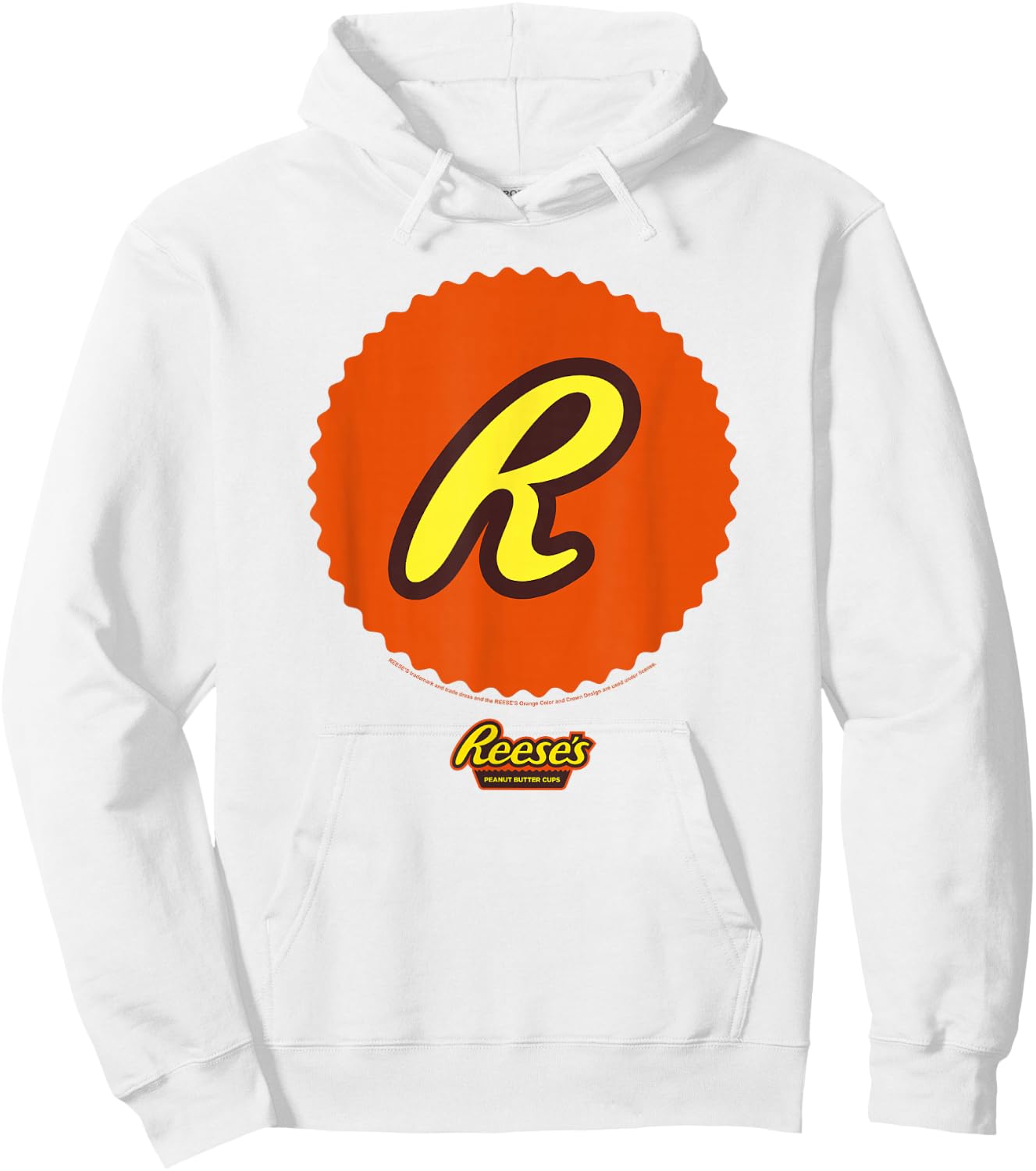 Reese's Peanut Butter Cup Design Hoodie - Hoodie | White