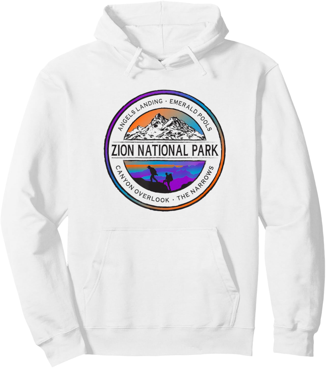 Zion National Park Hoodie - Hoodie | White
