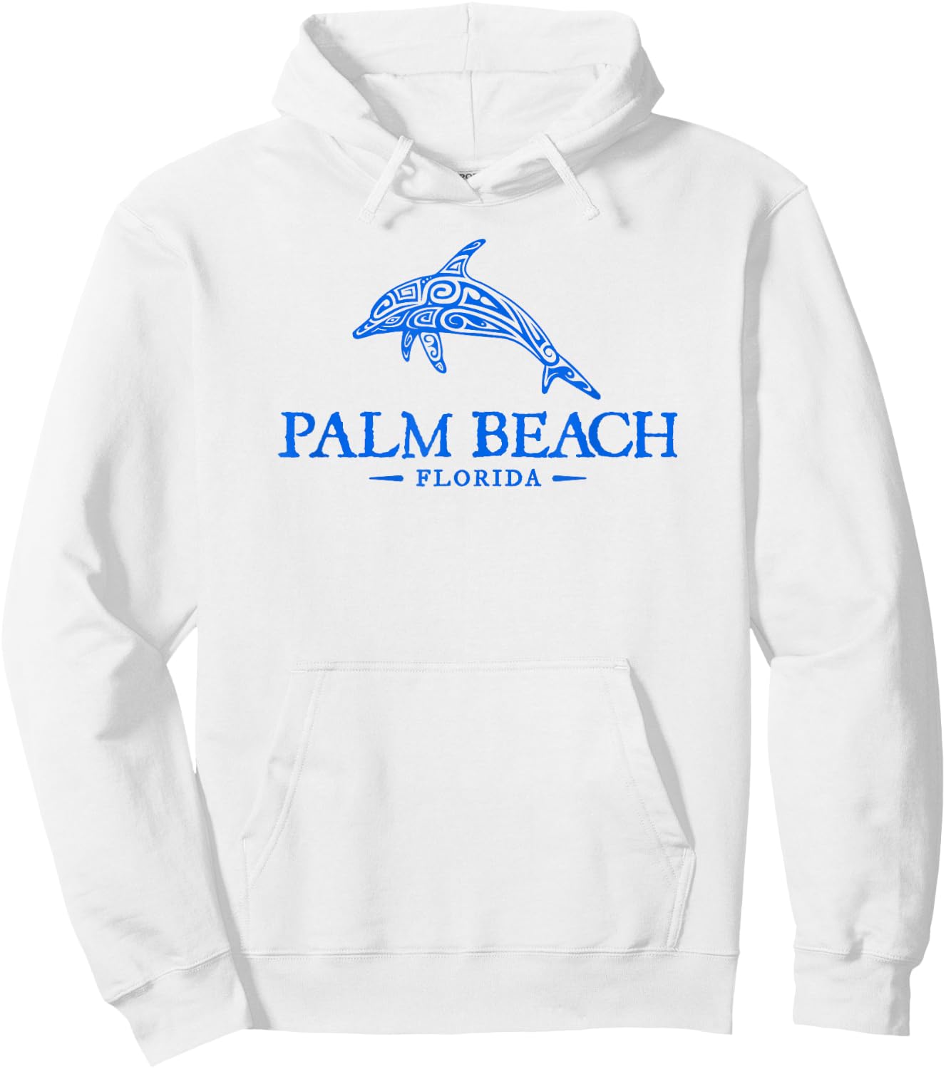 Palm Beach Florida Dolphin Boys Girls Souvenir Hoodie - Hoodie | White