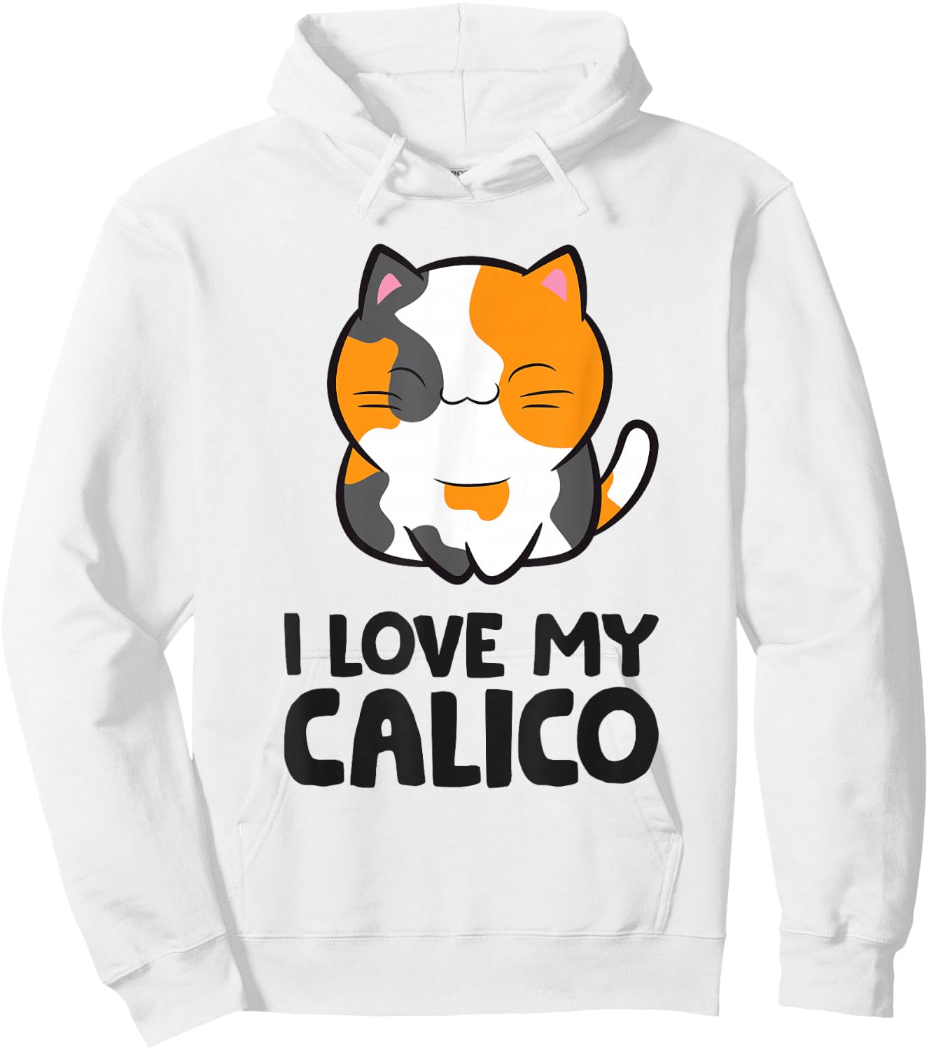 Calico Cat Owner I Love My Calico Cat Hoodie - Hoodie | White