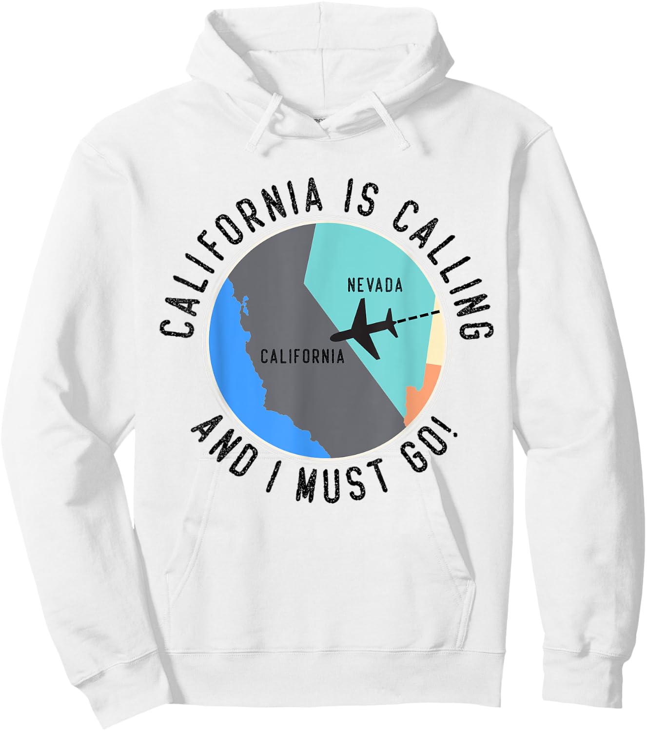 California Is Calling And I Must Go California State Hoodie - Hoodie | White