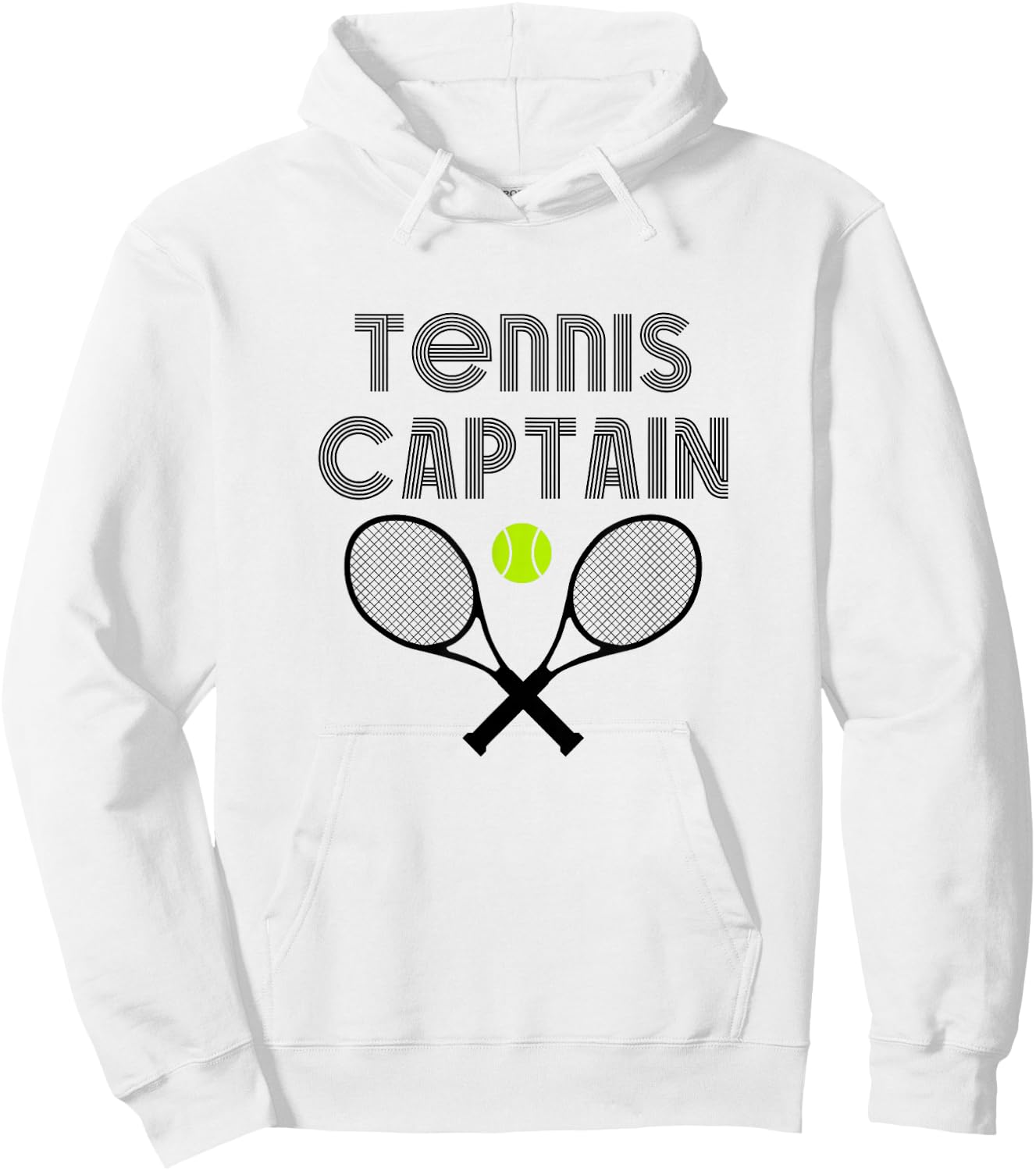 Tennis Captain for Tennis Team Hoodie - Hoodie | White