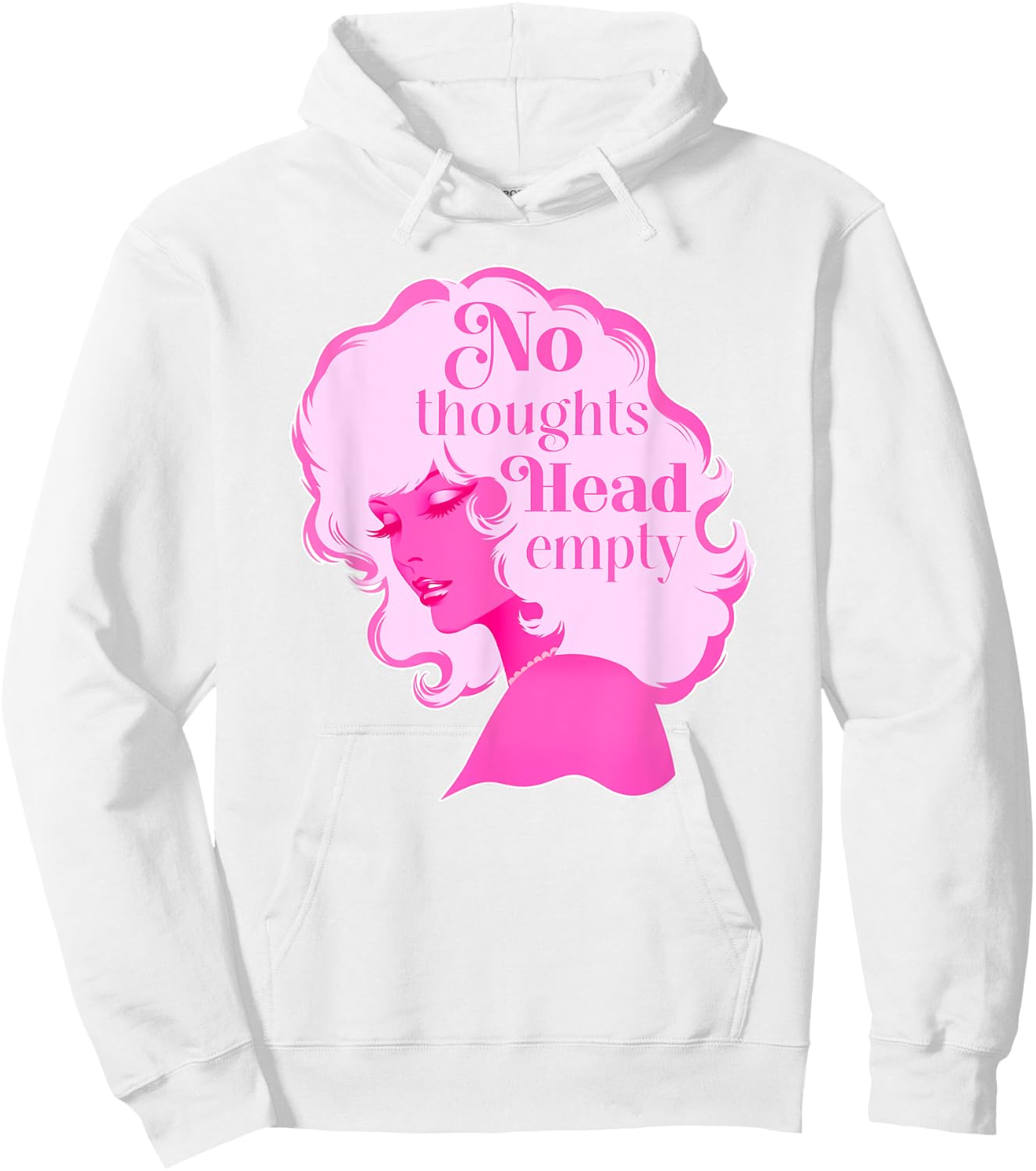 Head Empty | Bimbocore Baddie Y2K Girly Coquette Meme Hoodie - Hoodie | White