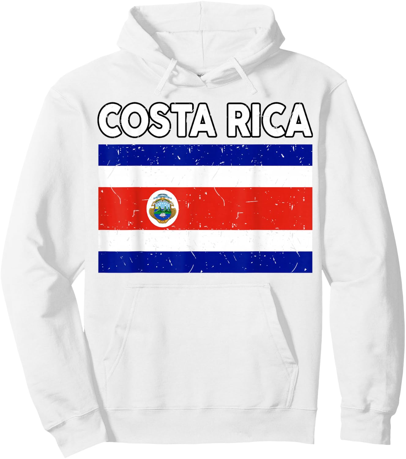 Costa Rican Flag Rica Hispanic Heritage Month Kids Men Women Hoodie - Hoodie | White