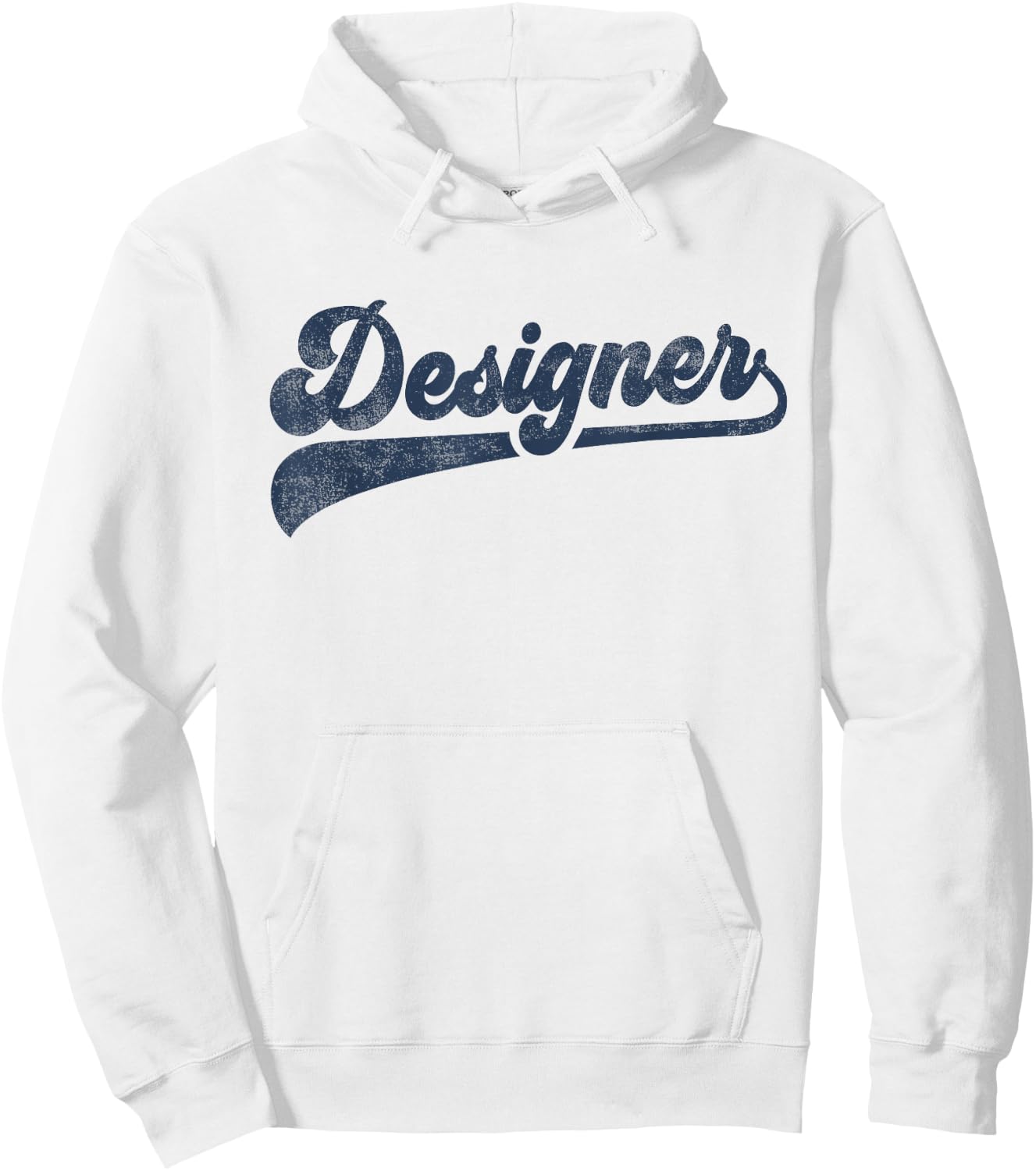 Designer Cute Vintage Graphic Hoodie - Hoodie | White