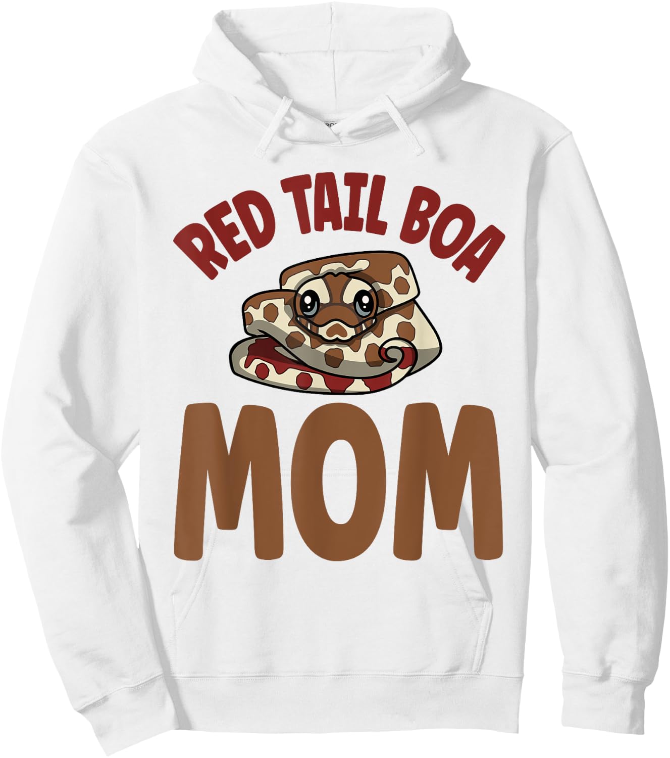 Cute Boa Owner Red Tail Boa Mom Hoodie - Hoodie | White