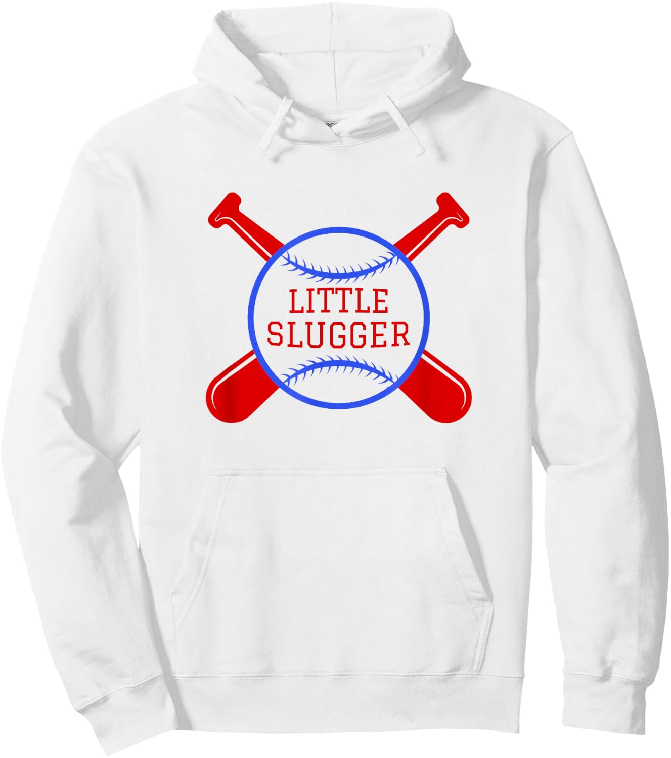 Little Slugger Baseball Lover Gift Fans and Players Hoodie - Hoodie | White